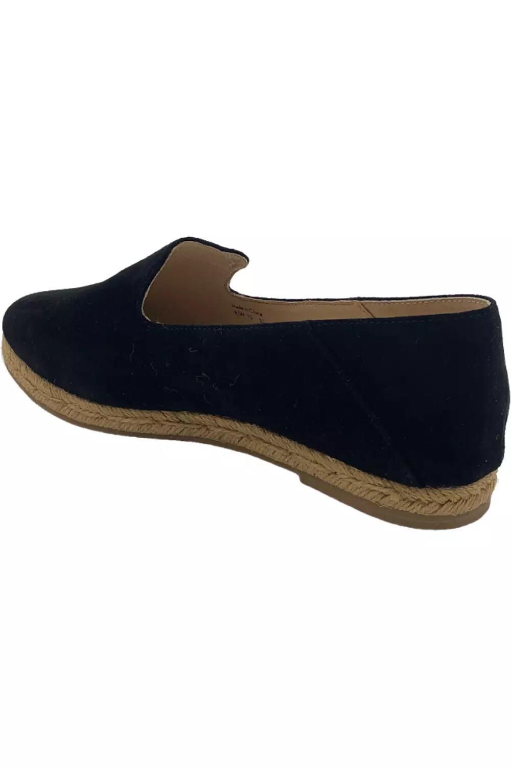 Jack Rogers Audrey Size US 5 M Women’s Suede Flat Espadrille Slip-On Shoes Black