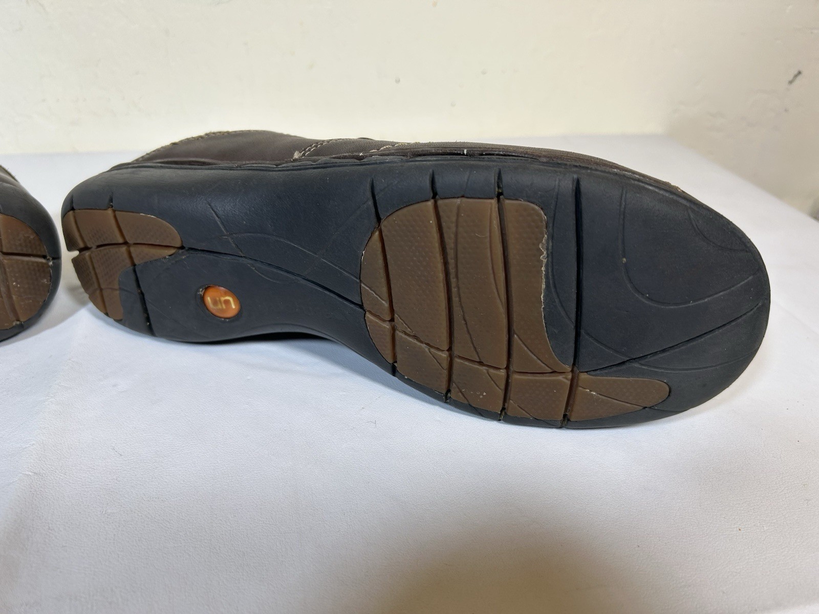 Clarks Unstructured Loafers Women’s Size 10 M Slip On Comfort Brown Leather