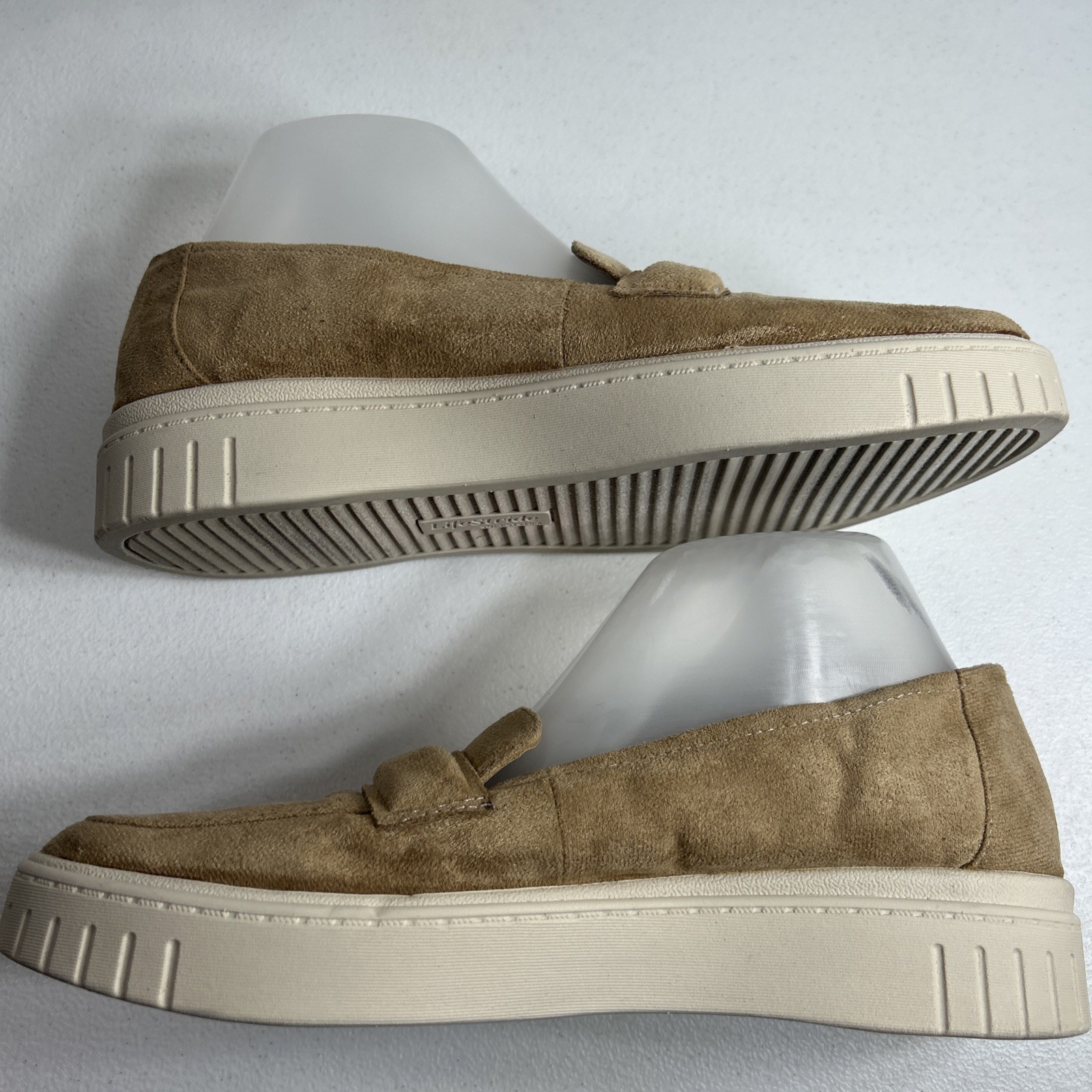 Lifestride Shoes Women’s Sz 9.5 M Tan Loafers Slip-On Platform Comfort