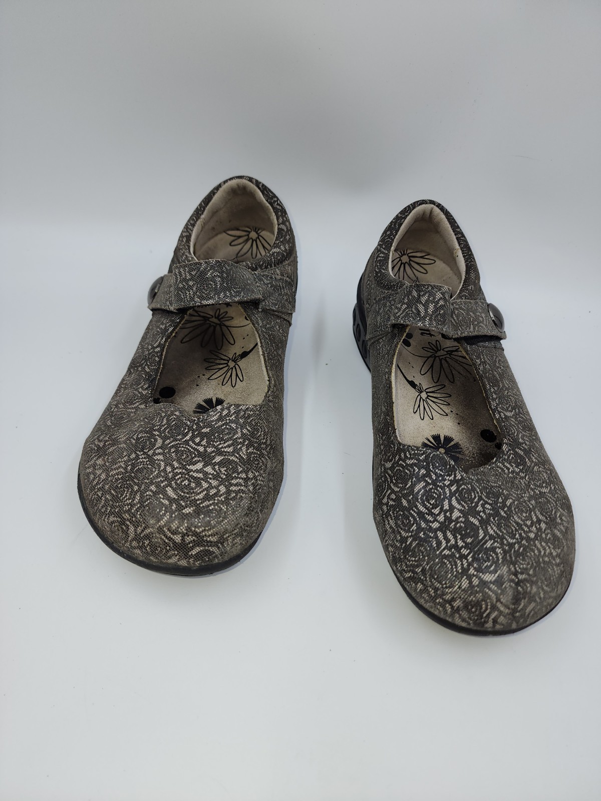 Therafit Mary Jane Lite Adjustable Comfort Shoes Blue Cushion Support Size 8.5-9