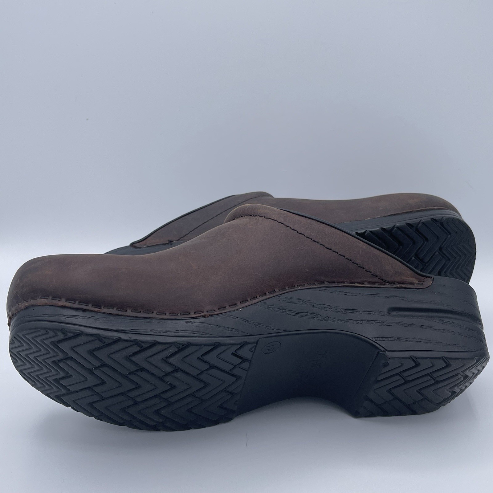 Dansko Sonja Women’s Slip On Clogs US Size 10.5/11 EU 41 Texted Brown 247780202