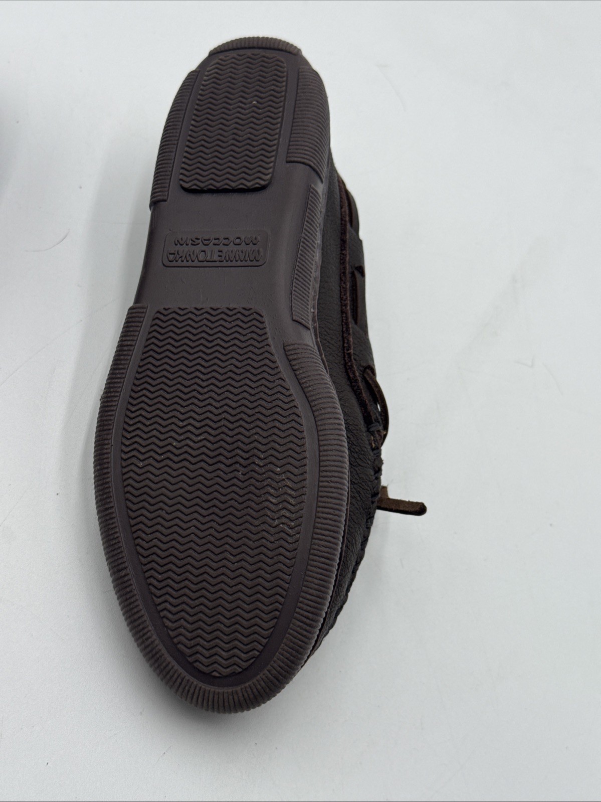 Minnetonka Brown Espresso Hardsole Moccasins 492 Size 8.5 – EUC