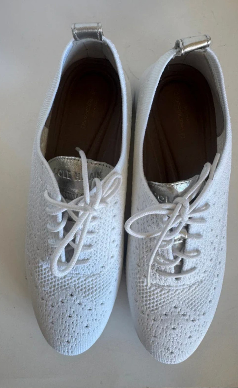 Cole Haan womens white comfort lace up sneakers size 7