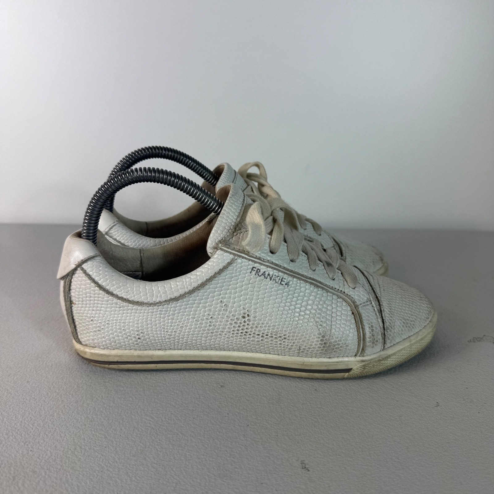 Frankie 4 Lucy II White Sneakers US 6 UK 3.5 EUR 36 Lace Up Shoes