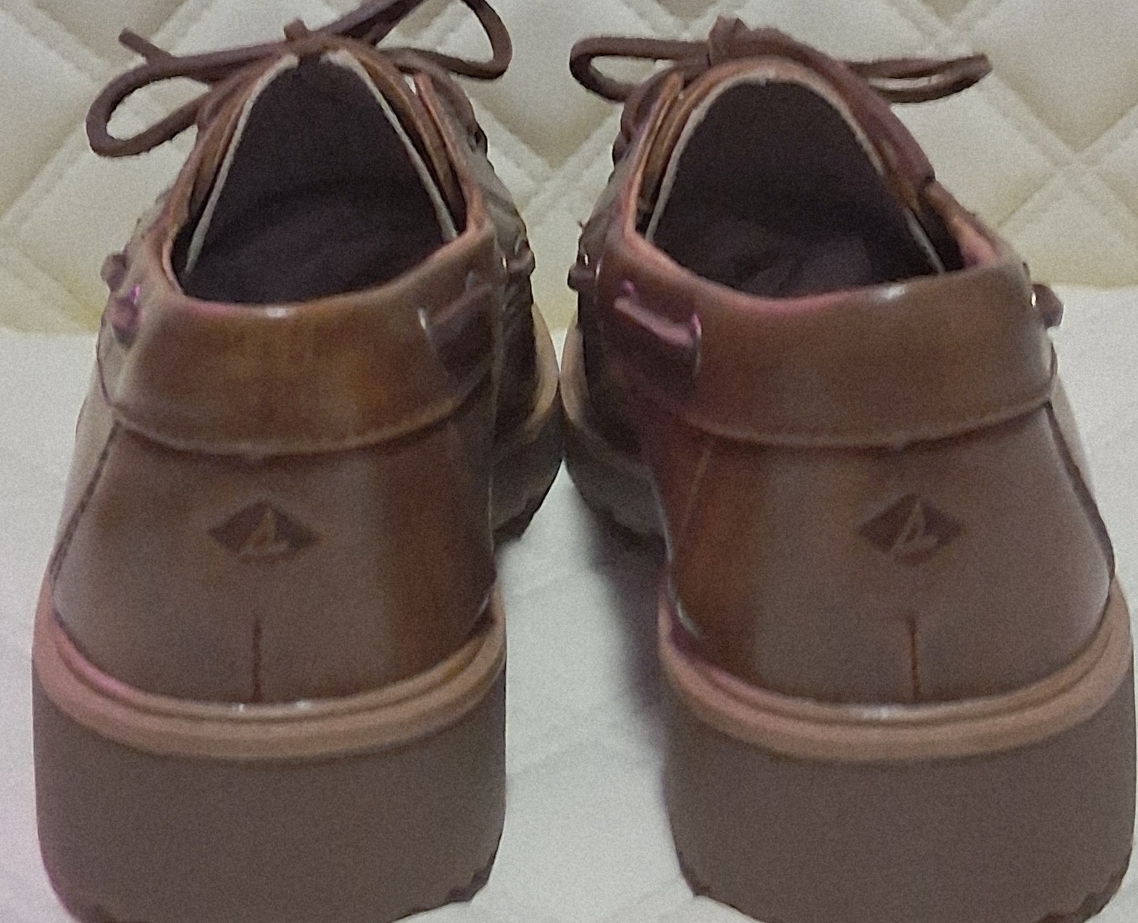 Sperry Wellsboat Plush Step Brown Leather Boat Shoes Women’s Size 9 NIB