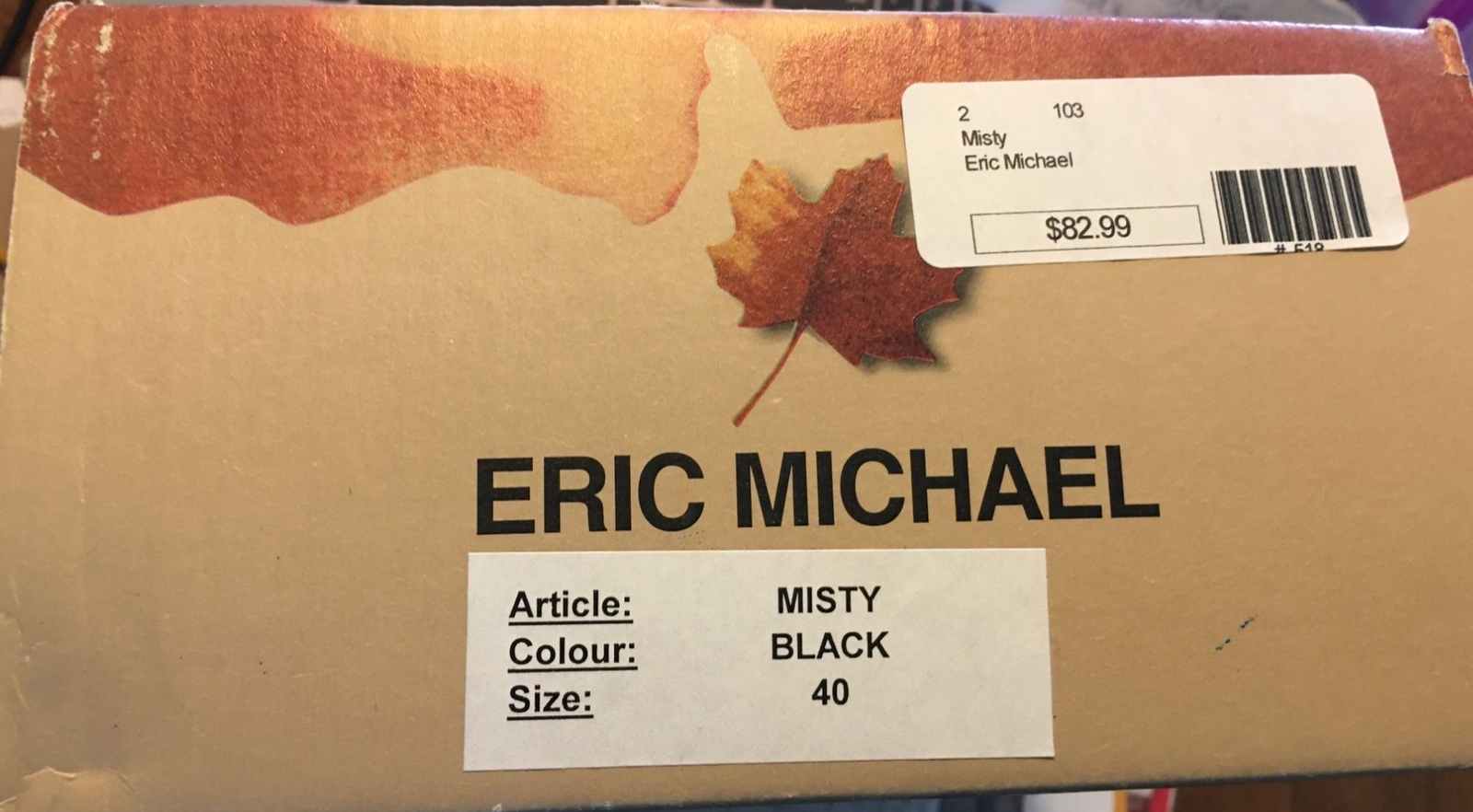 Eric Michaels Women’s Suede Leather Shoes Size 40 / 7M Black “MISTY”