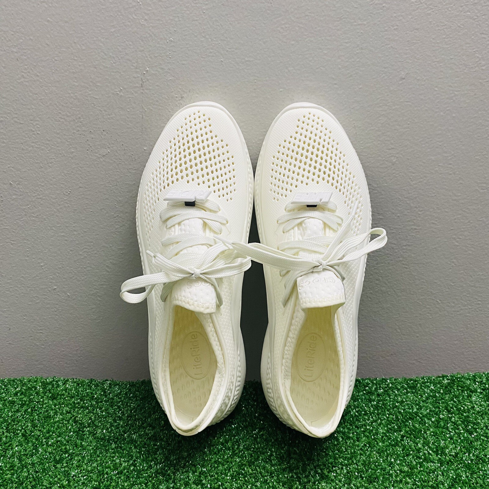CROCS Women’s Sneakers – LiteRide 360 Pacer Lace Up Shoes 206705 White Size 10