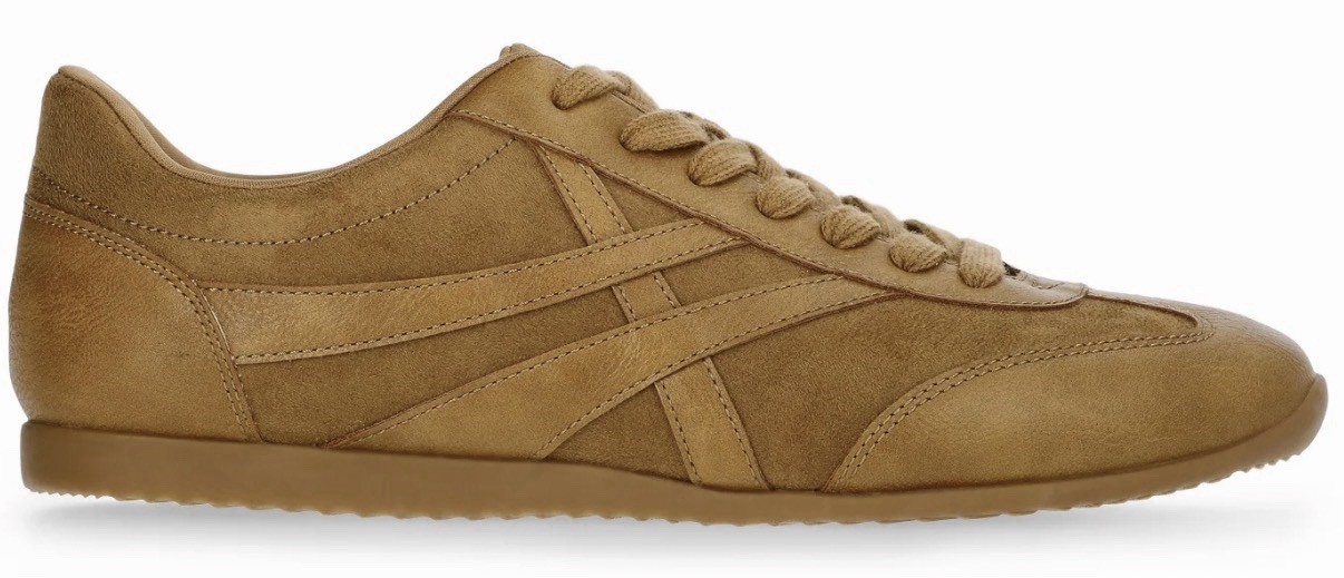 Time & Tru Womens Sneakers Size 7.5 Brown Tan Lace Up Casual Fashion Shoes New