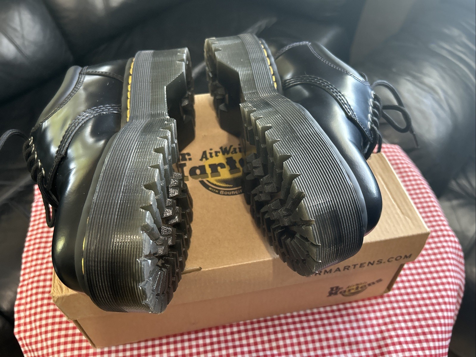 Dr. Martens 8053 Leather Platform Casual Shoes