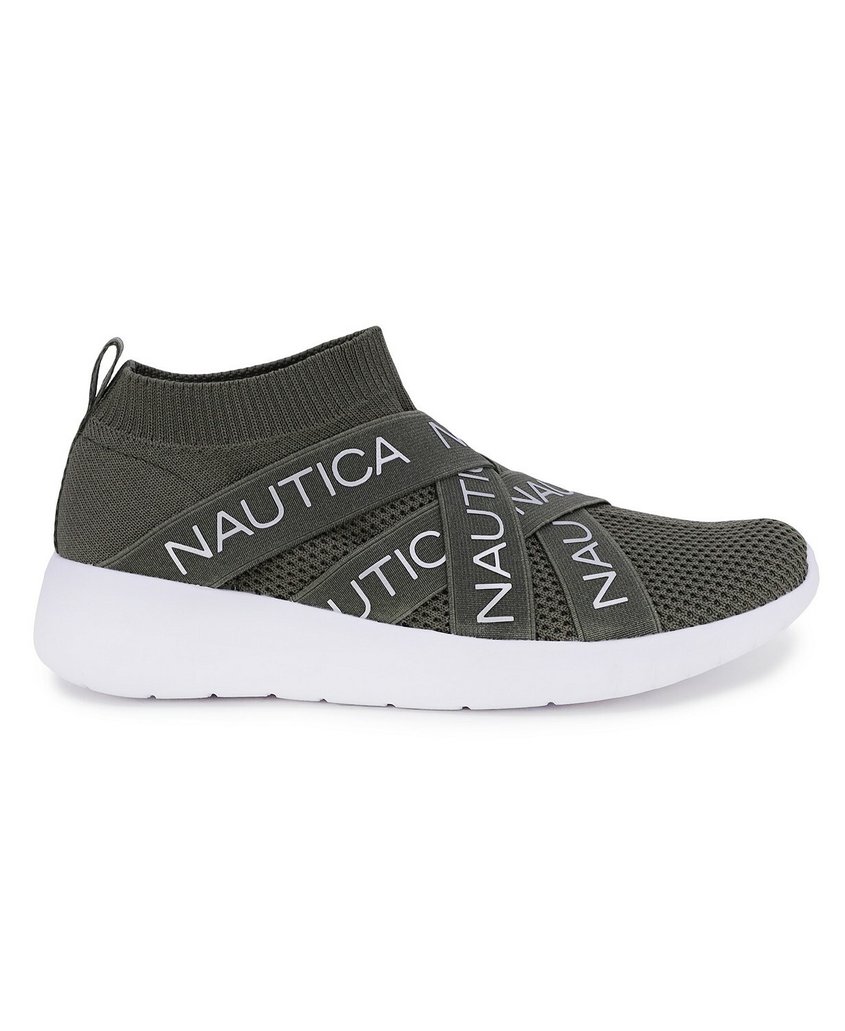 Nautica Patrika Women’s Slip On Sneaker Jogger Olive Green Athletic Shoes Size 8