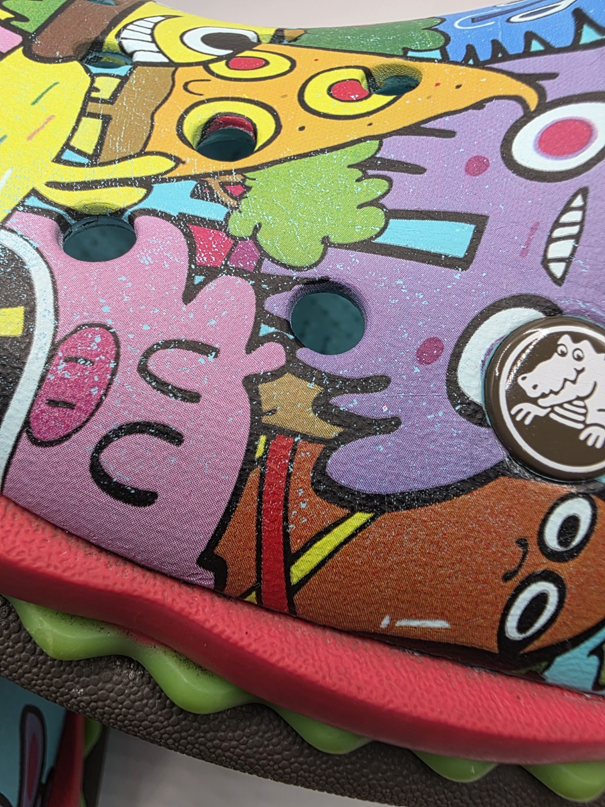 Crocs Jon Burgerman Burger Clogs Limited Edition Graphic Men’s 7 Women’s 9 RARE