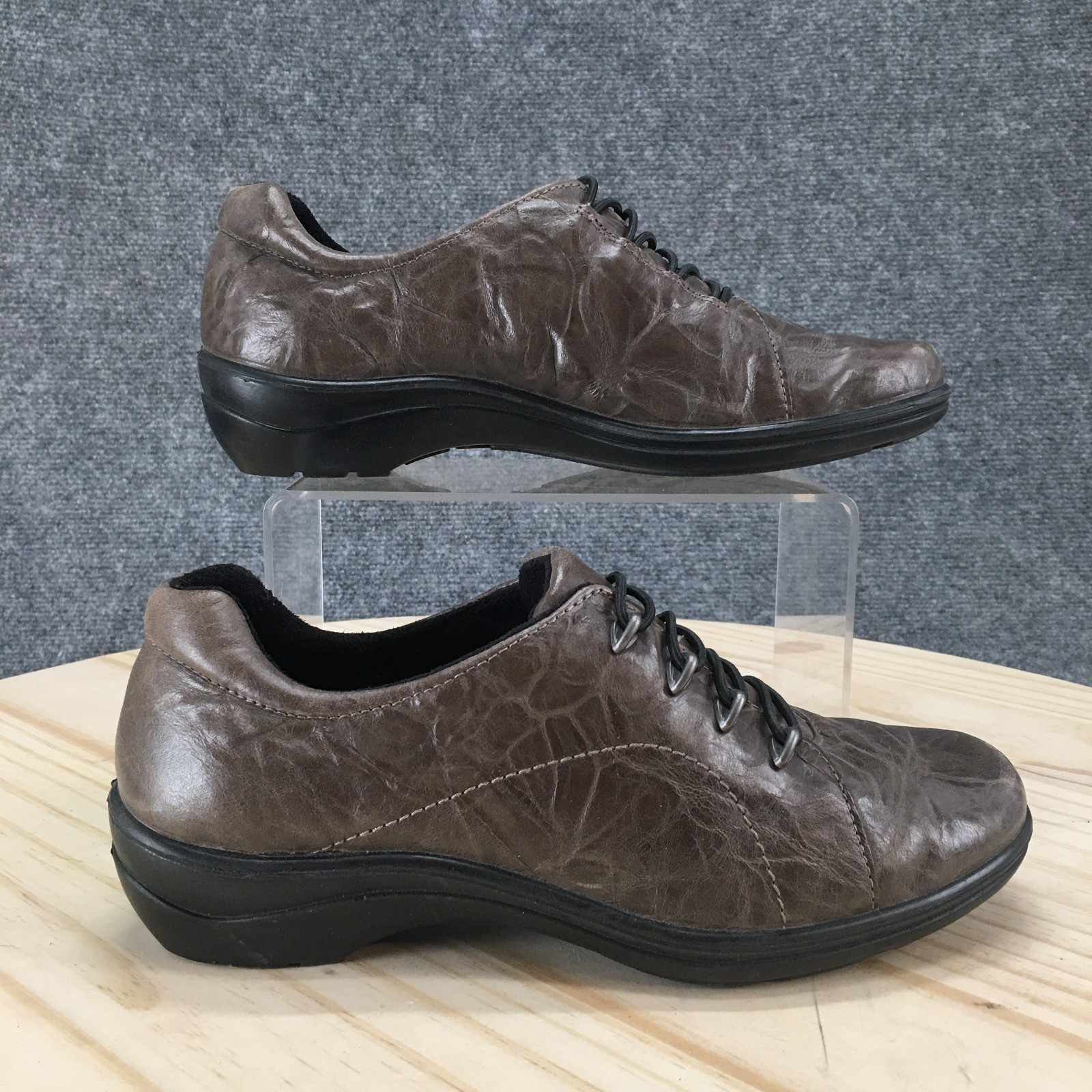 Romika Shoes Womens 37 Cassie 42 Lace Up Oxford Brown Leather Casual Comfort
