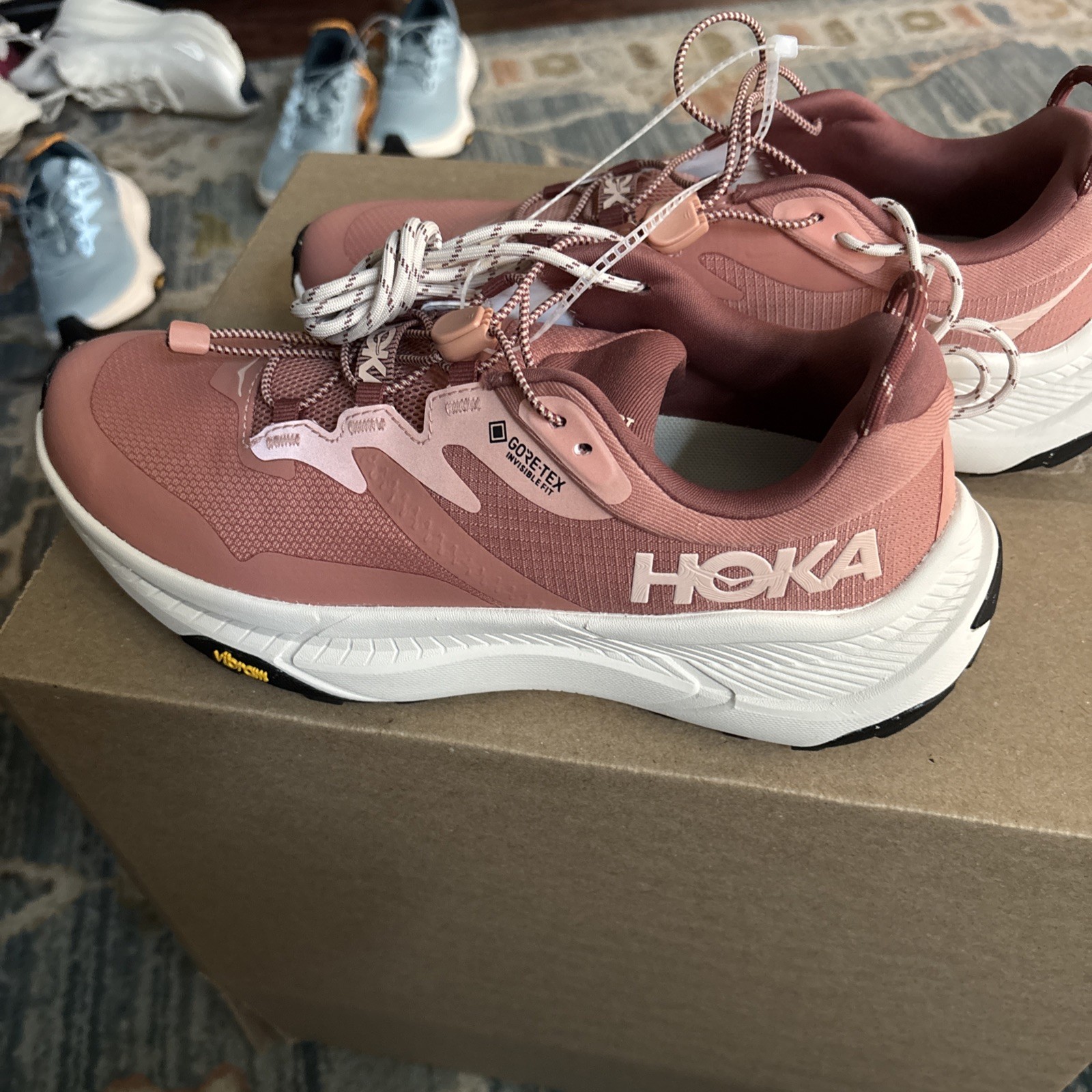 Hoka Transport GTX Size 8.5B Wonens Shoes New Authentic Gore-tex Multi Color