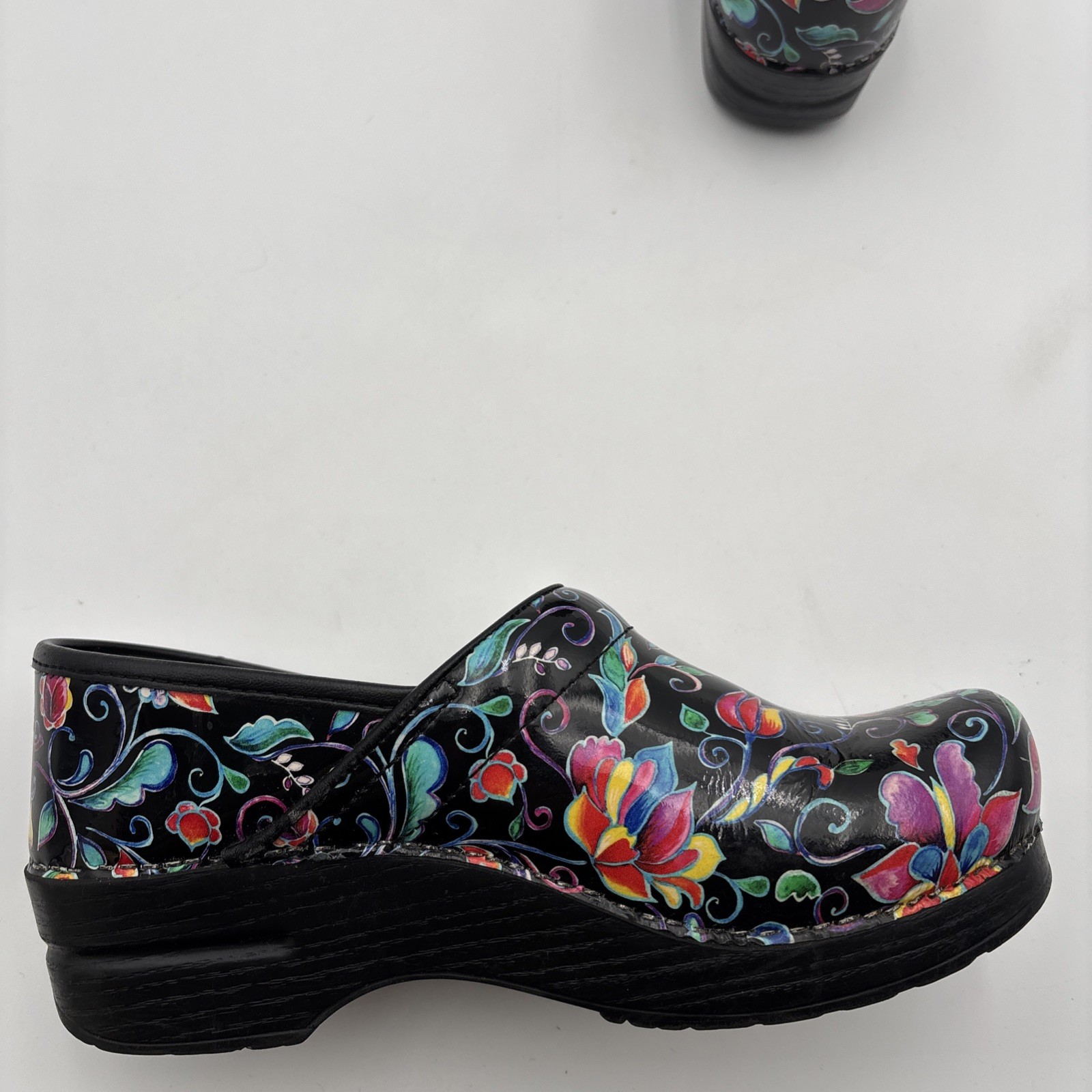 Dansko Floral Women’s Shoes Size 39 Professional Clogs Nursing Colorful Flowers