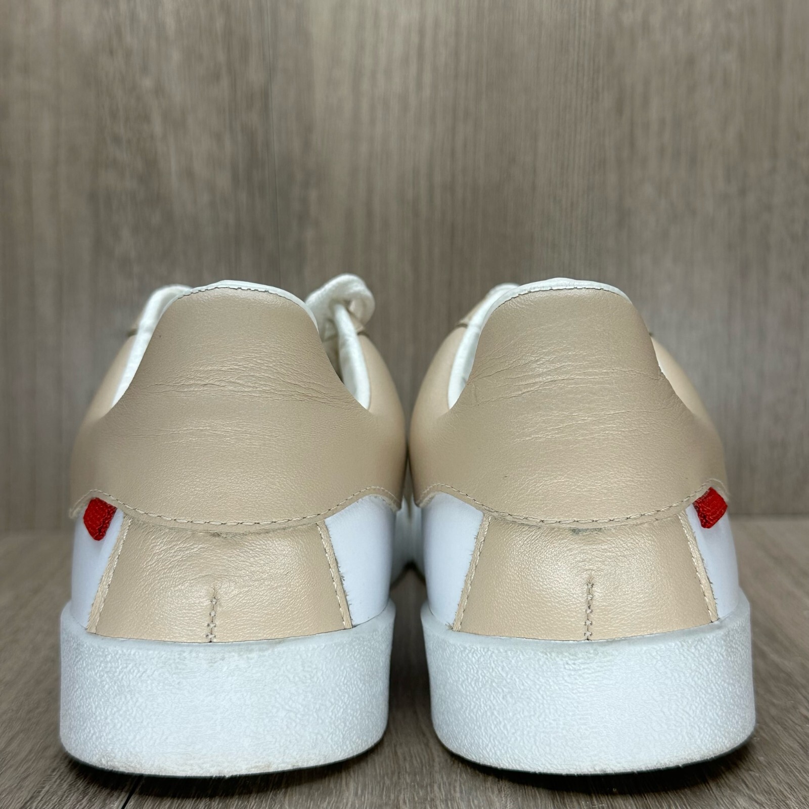 Marc Joseph New York Shoes Womens Sz 7 Rockefeller Plaza Sneakers White Beige