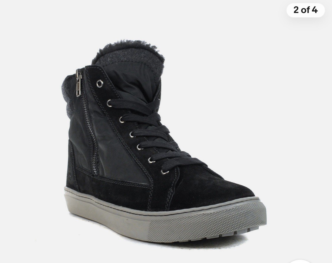 Cougar Shoes Women’s Dax Black Suede/Nylon Winterized Sneakers Sz 8 New