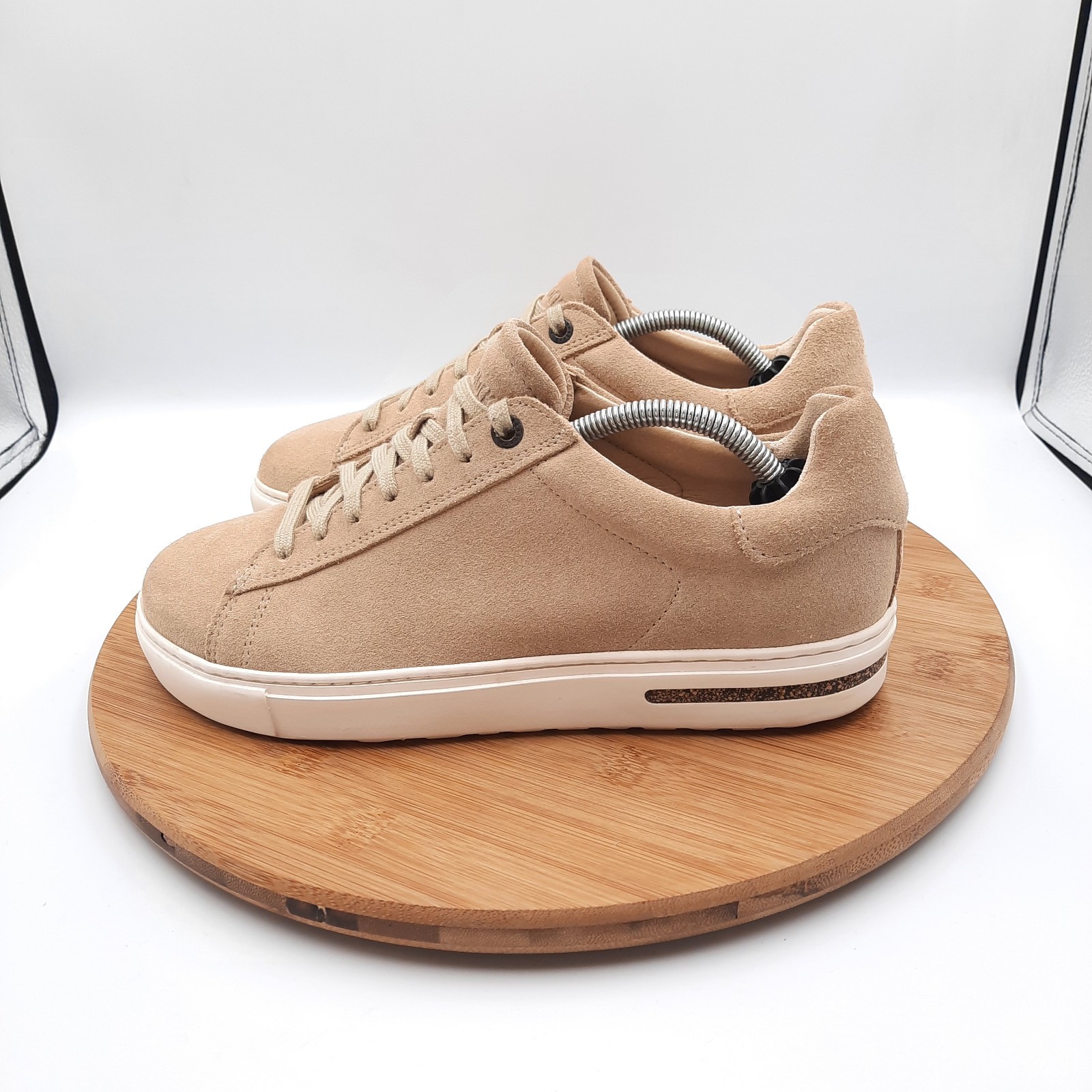 Birkenstock Bend Low Womens Size 39 US 8 Shoes Tan Suede Leather Casual Sneakers