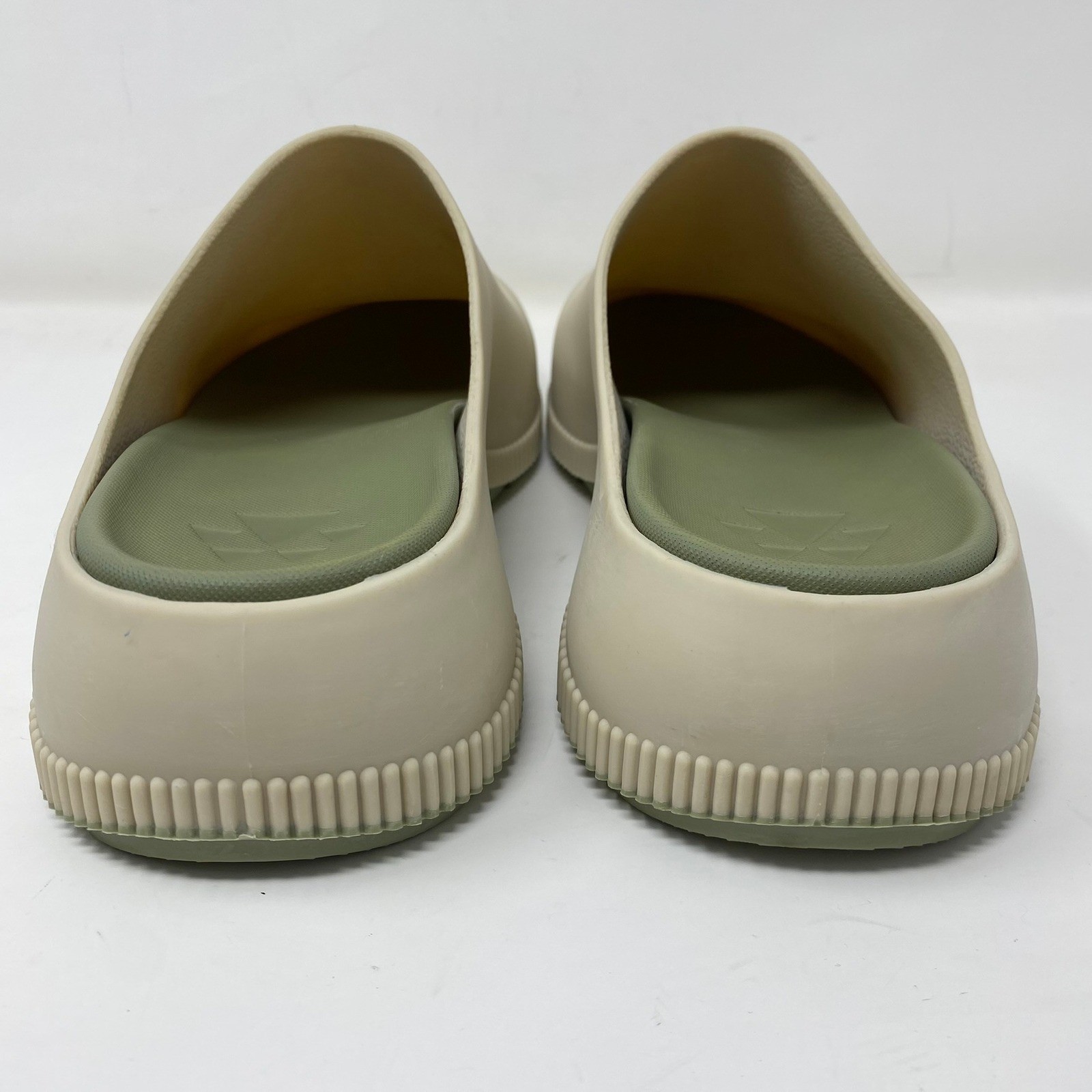 Cougar Women Clog Shoes Sz 10 Beige Olive Green Rubber Slip On Platform Gorpcore