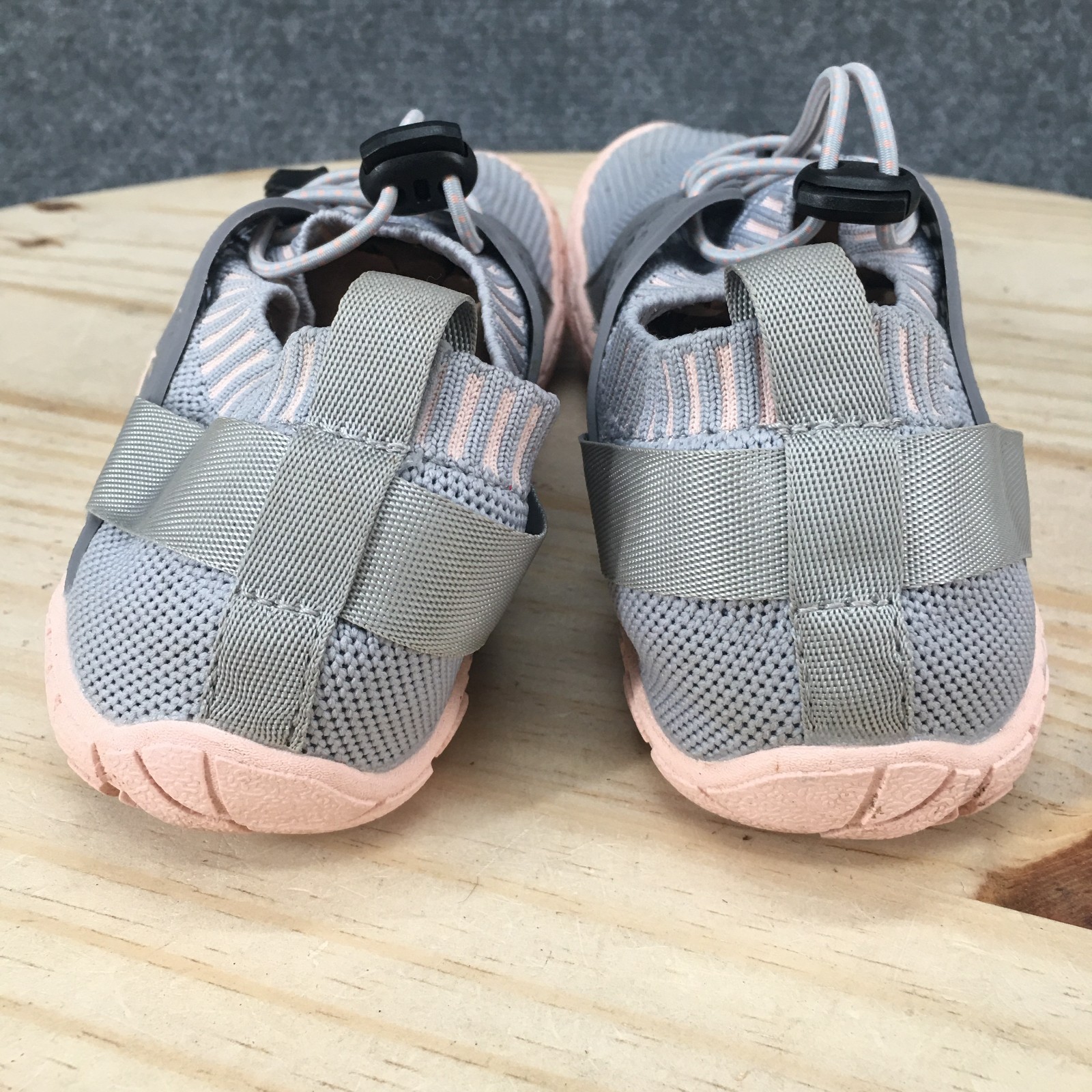 Nortiv 8 Shoes Womens 6.5 Treklady 2 Sporty Adjustable Water Sneakers Gray Mesh