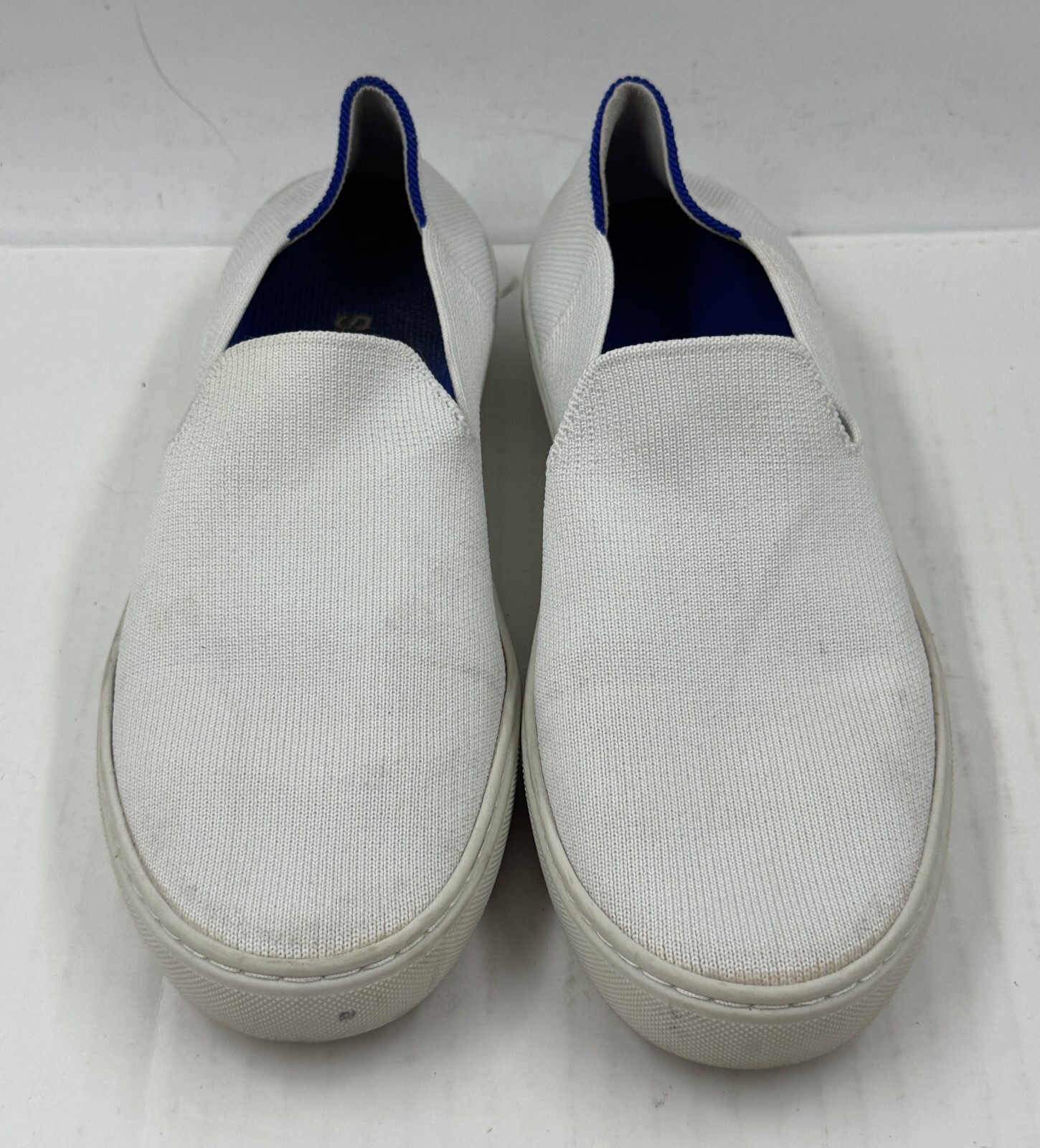 Rothy’s The Original Sneakers Women’s Size 8 White Round Toe Flat Slip-On Shoes