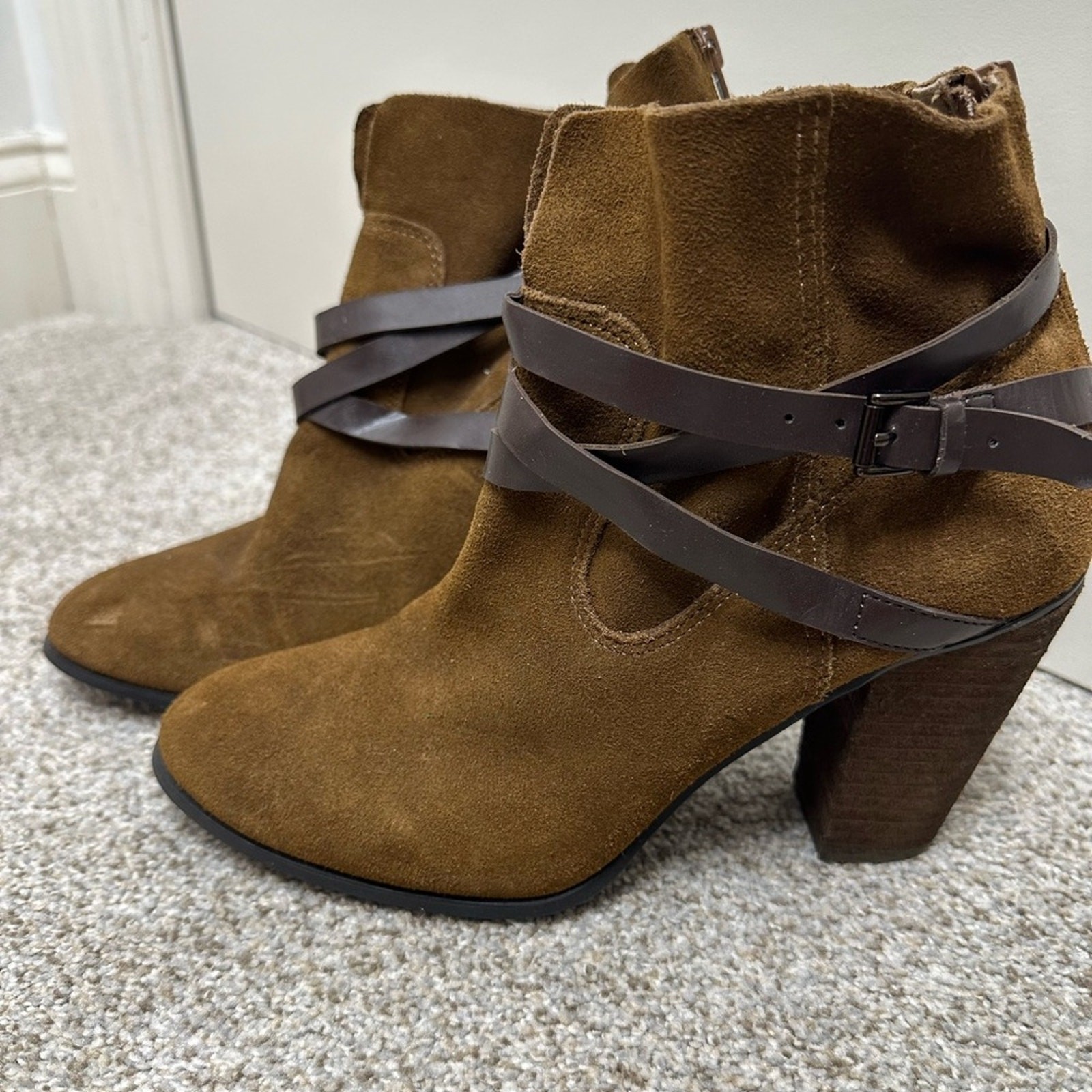 NWOT – Carlos by Carlos Santana – Chestnut Brown Miles Bootie – Sz 8.5