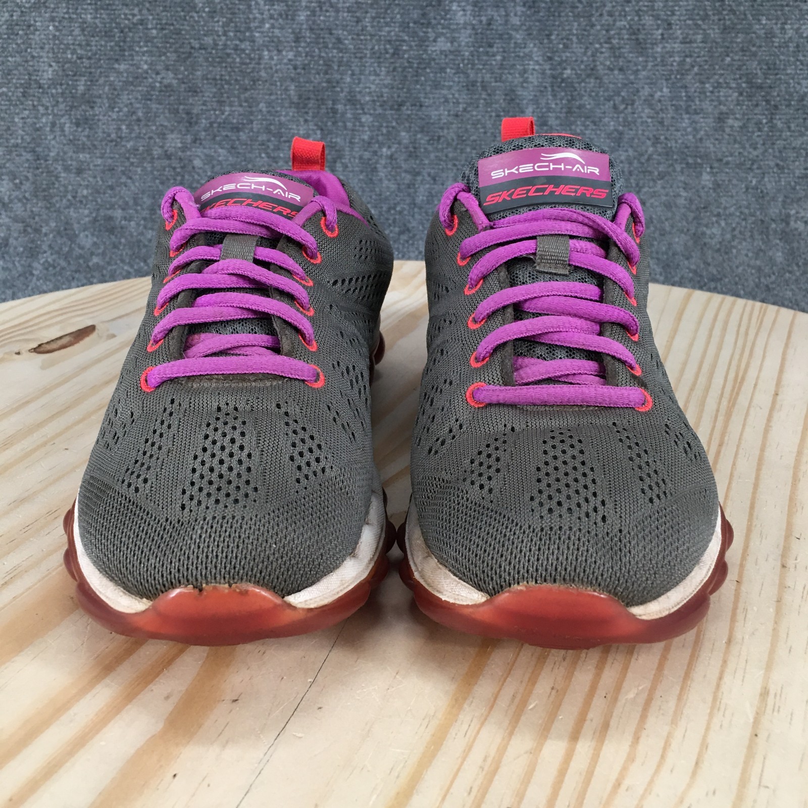 Skechers Shoes Womens 6 M Skech Air Inspire Sneakers Gray Mesh Sports SN11849