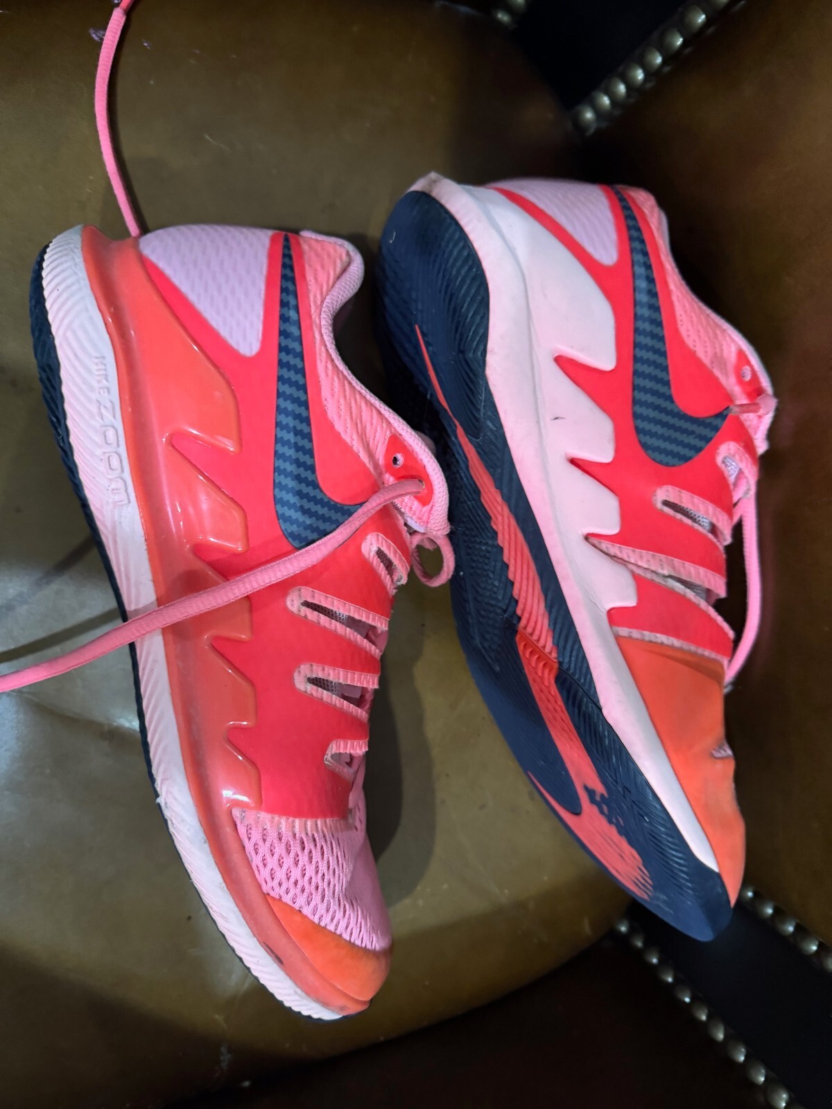 (Good Condition) Rare Nike Air Zoom Vapor X Pink Shoes AA8027-604 Womens Size 9