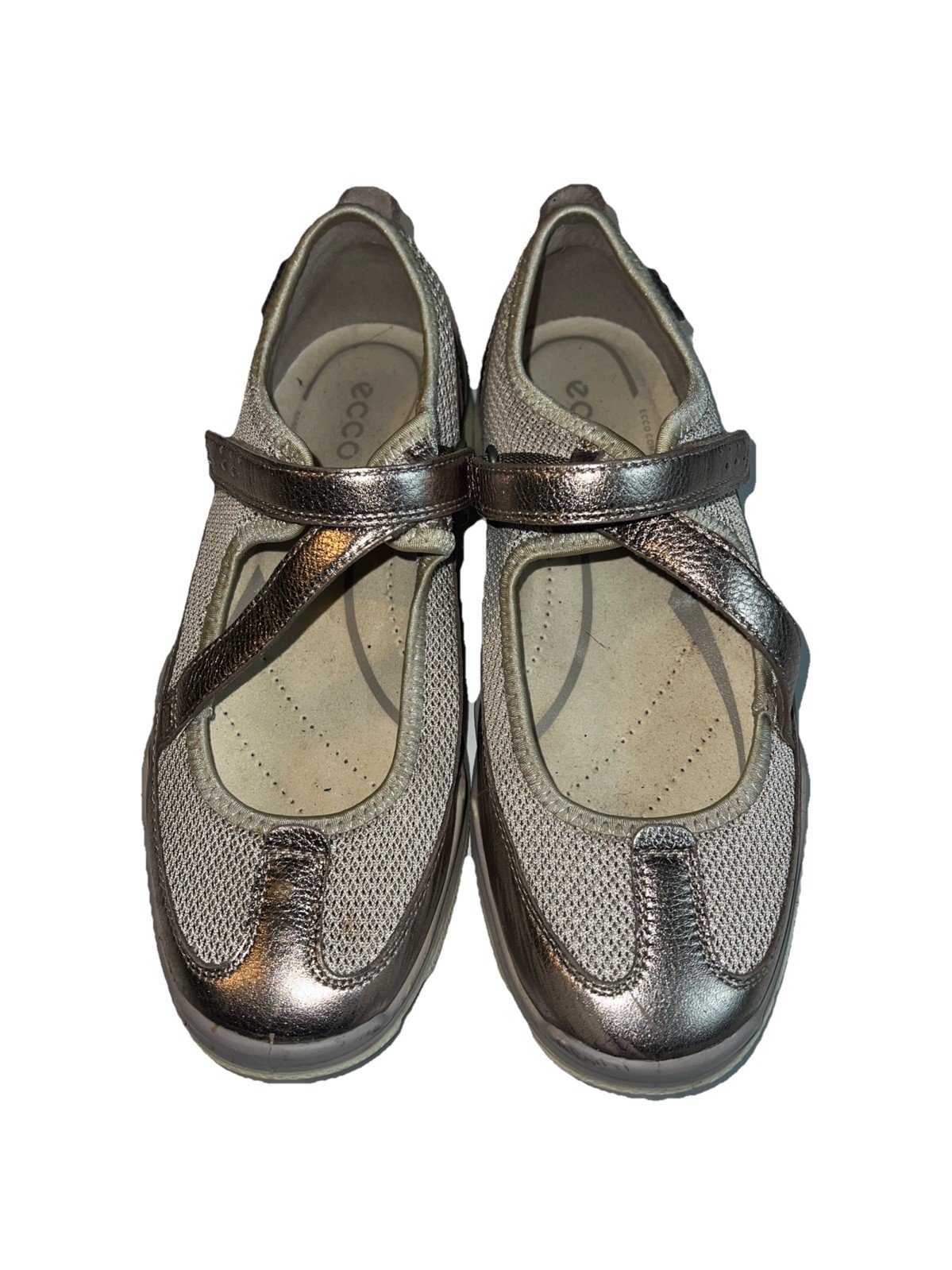 ECCO Women’s Lynx Mary Jane Fashion Gray Metallic Gravel 38