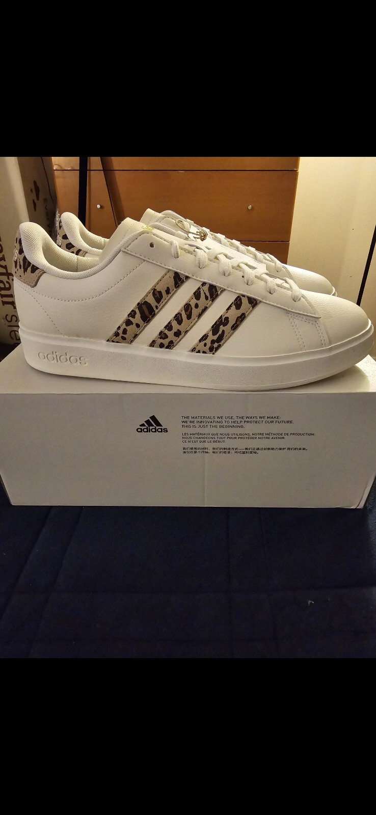 Adidas FIRE! NIB! Grand Court 2.0 #IH7761 in Magic Beige/Matte Gold. Sz 11. R2S!