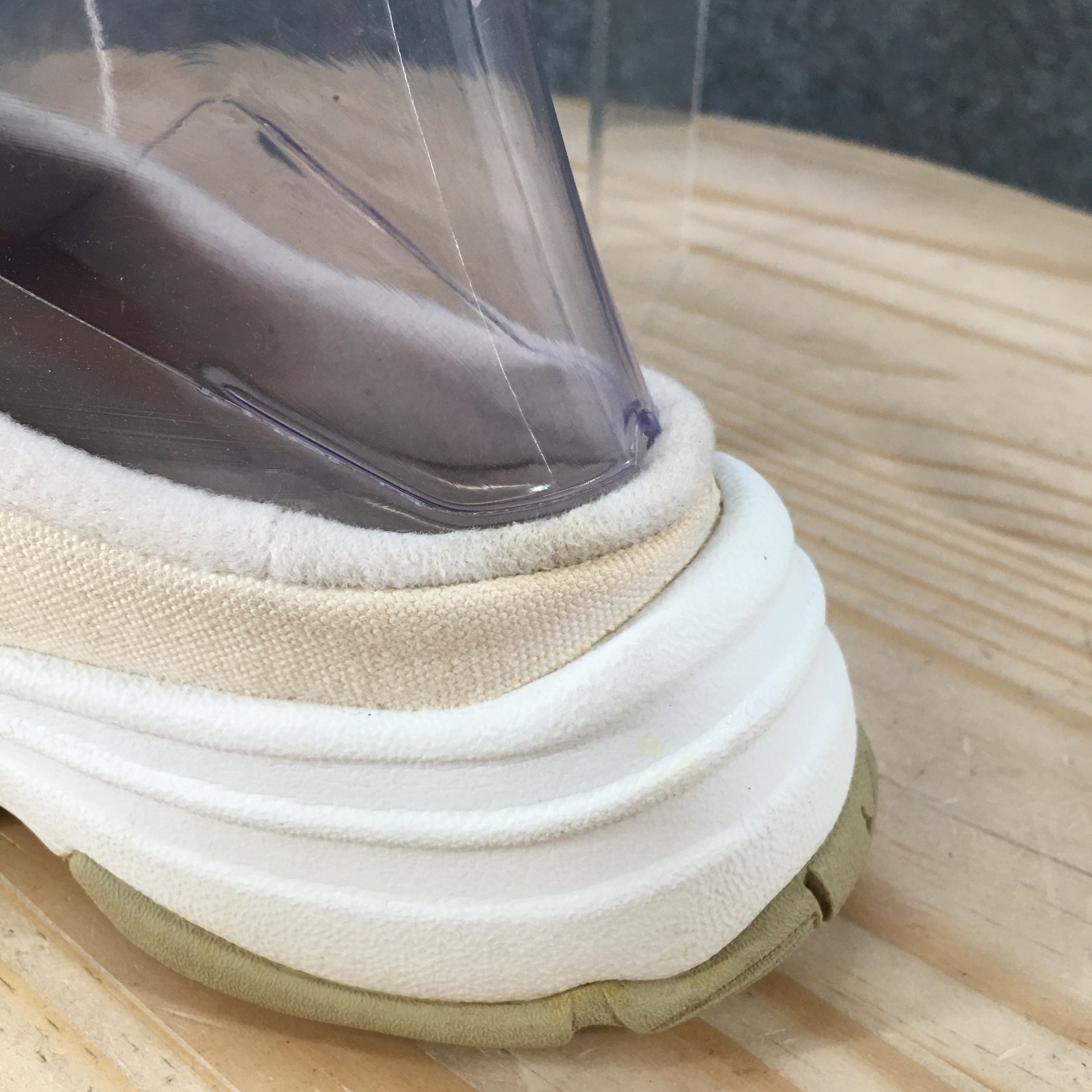 Nike Afterparty Mule Sneaker Shoes Womens 7 Casual Wedge Canvas Beige 302437-141