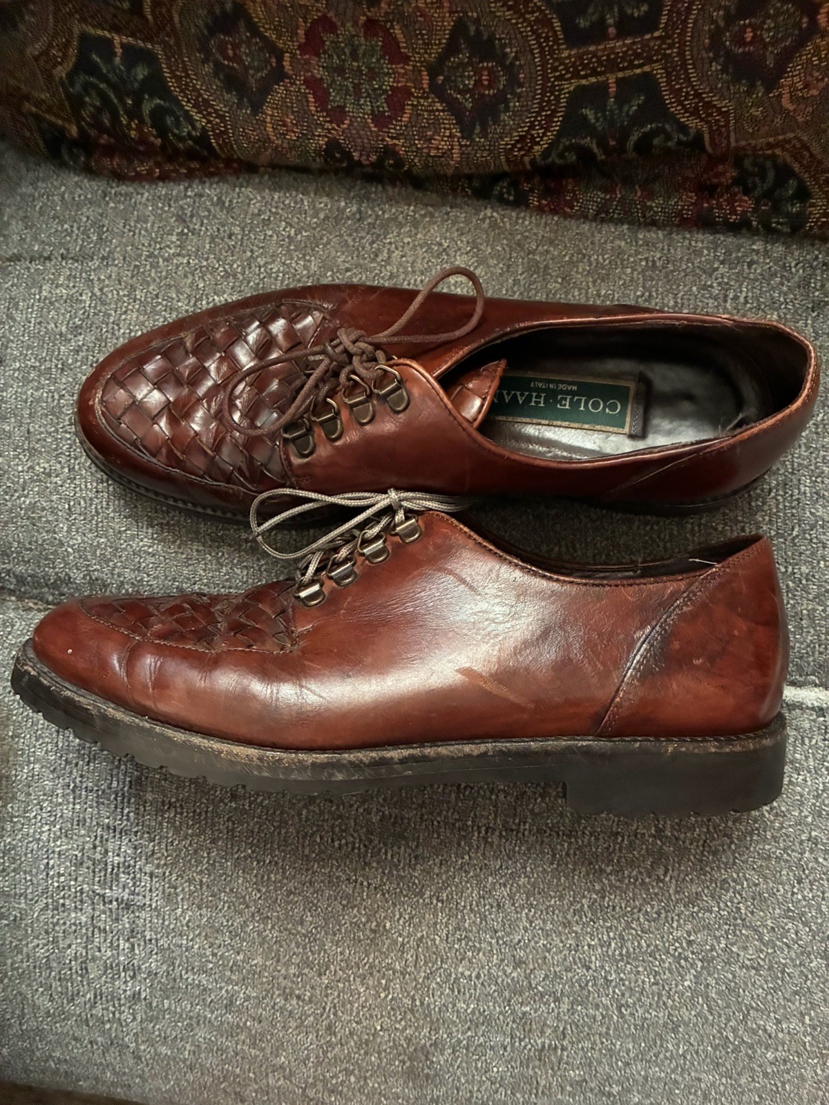 Women’s Cole Haan Brown Leather Lace Up Shoes SZ 7.5