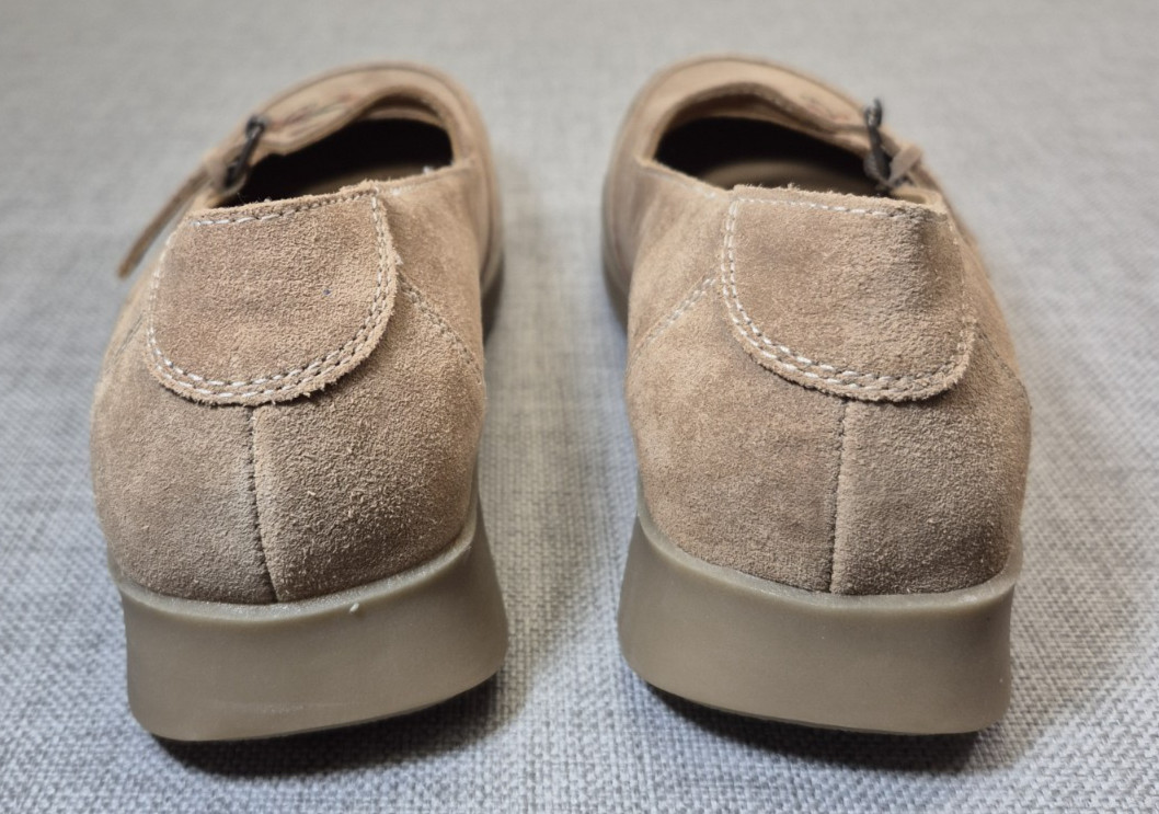 Vtg Floral Embroidered Brown Leather Suede Mary Janes-Arizona Jean Co, Sz 10M