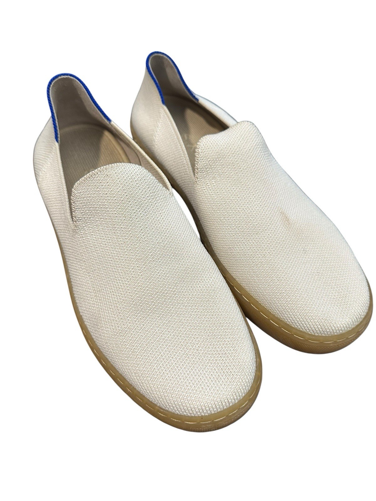 Rothy’s The City Slip On Sneakers Womens Size 7.5 Ivory Comfort Flat Gum #S65-1