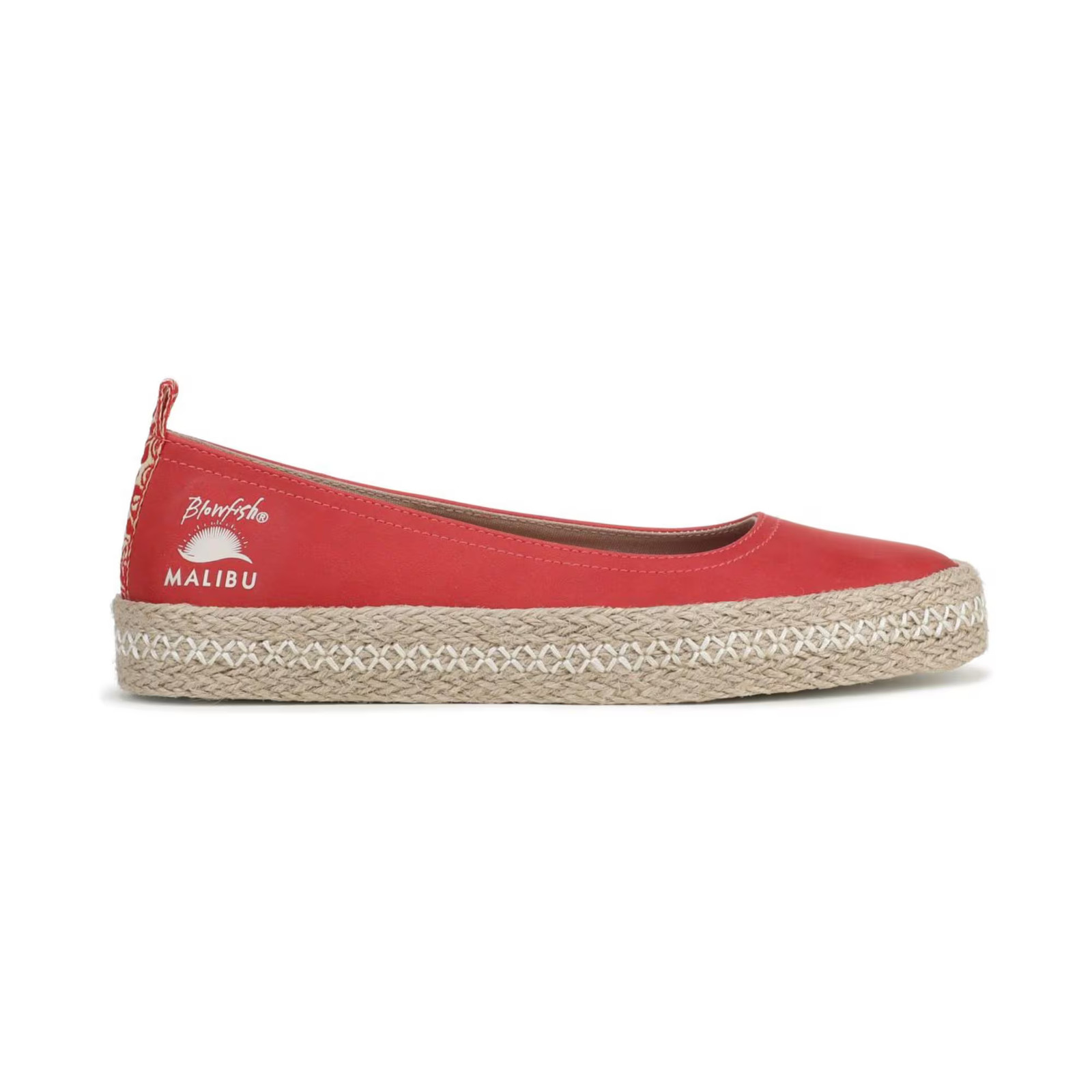 Blowfish Malibu Benita Ballerina Skimmer Shoes Bright Multi Woven Fabric