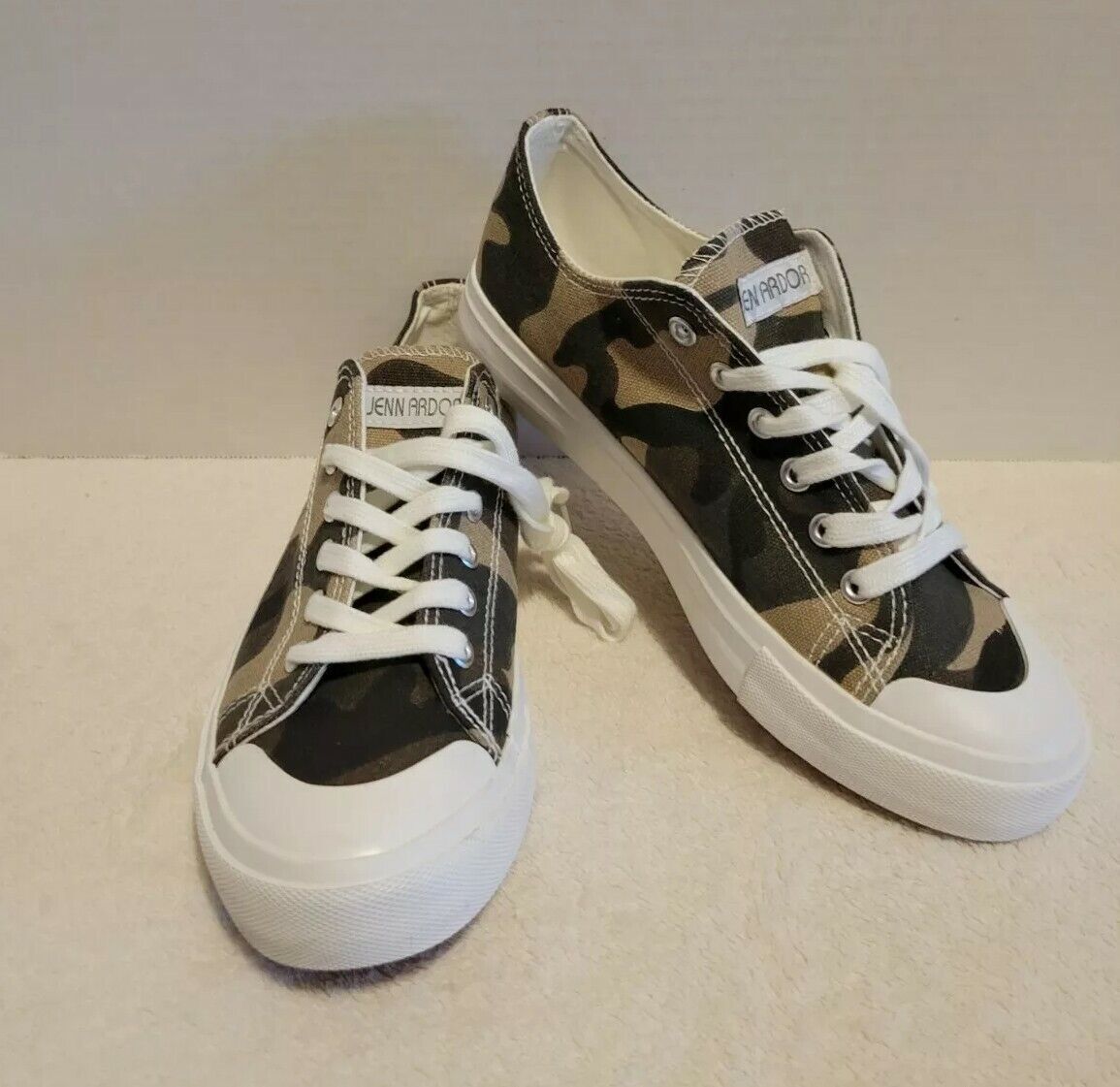 JENN ARDOR Women’s Canvas Sneakers Fashion Shoes Low Top Lace up Casual Walking