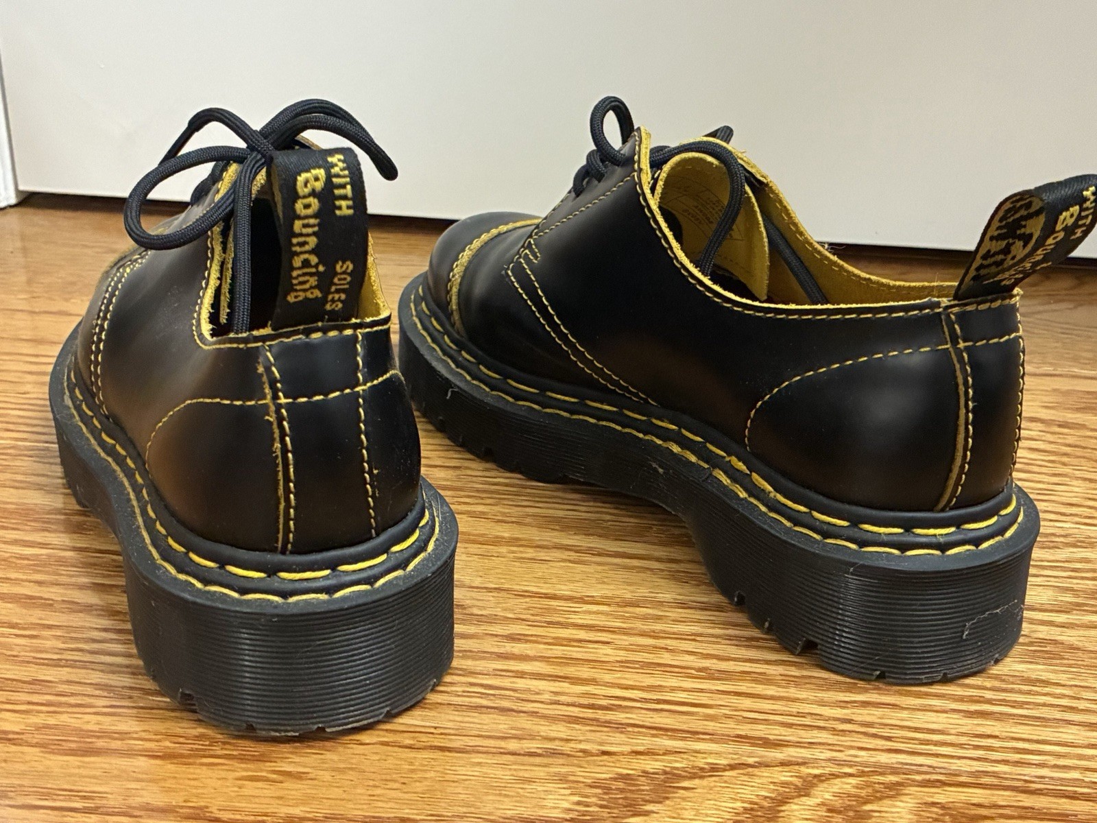 Dr. Martens 1461 BEX DS Black Leather Oxford Lace-Up Women US 6