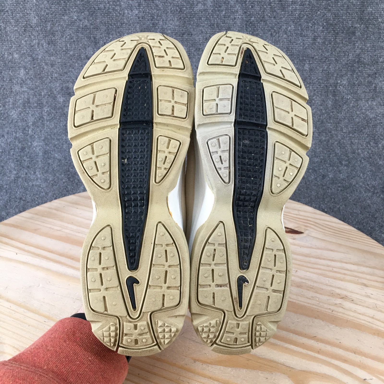 Nike Afterparty Mule Sneaker Shoes Womens 7 Casual Wedge Canvas Beige 302437-141