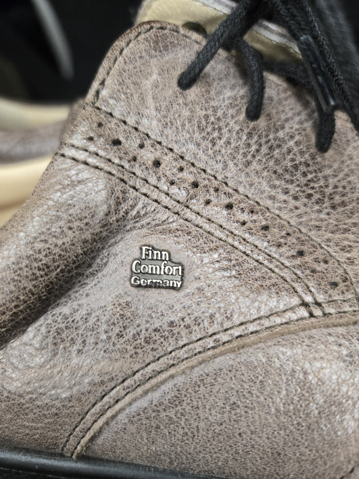 Finn Comfort Germany Vaasa Brown Leather Wingtip Shoes Women’s Size 9