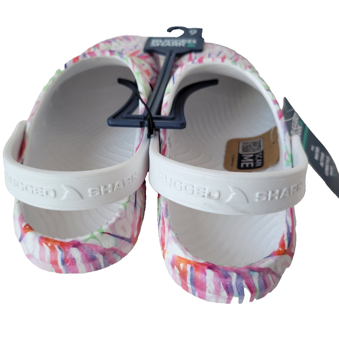 Rugged Shark Water Shoes size 9 Ladies floatable washable comfortable clogs