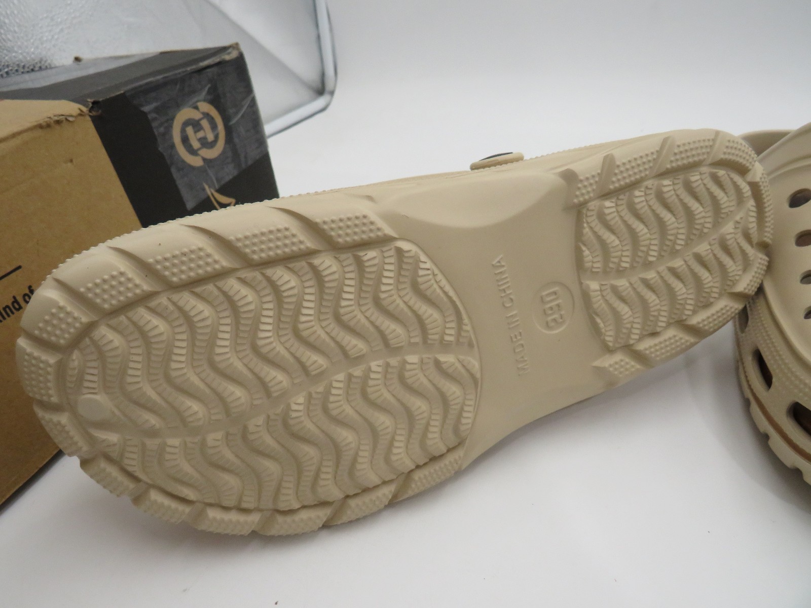INMINPIN Women Men Orthopedic Clogs Arch Support Pure Beige Size 12.5-13.5 NEW