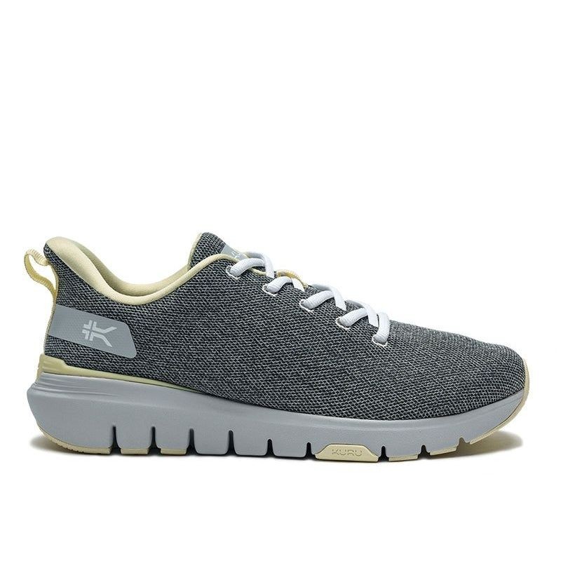 Women’s KURU FLEX Via, Dove Gray/Pale Lime, 8.5 Medium US