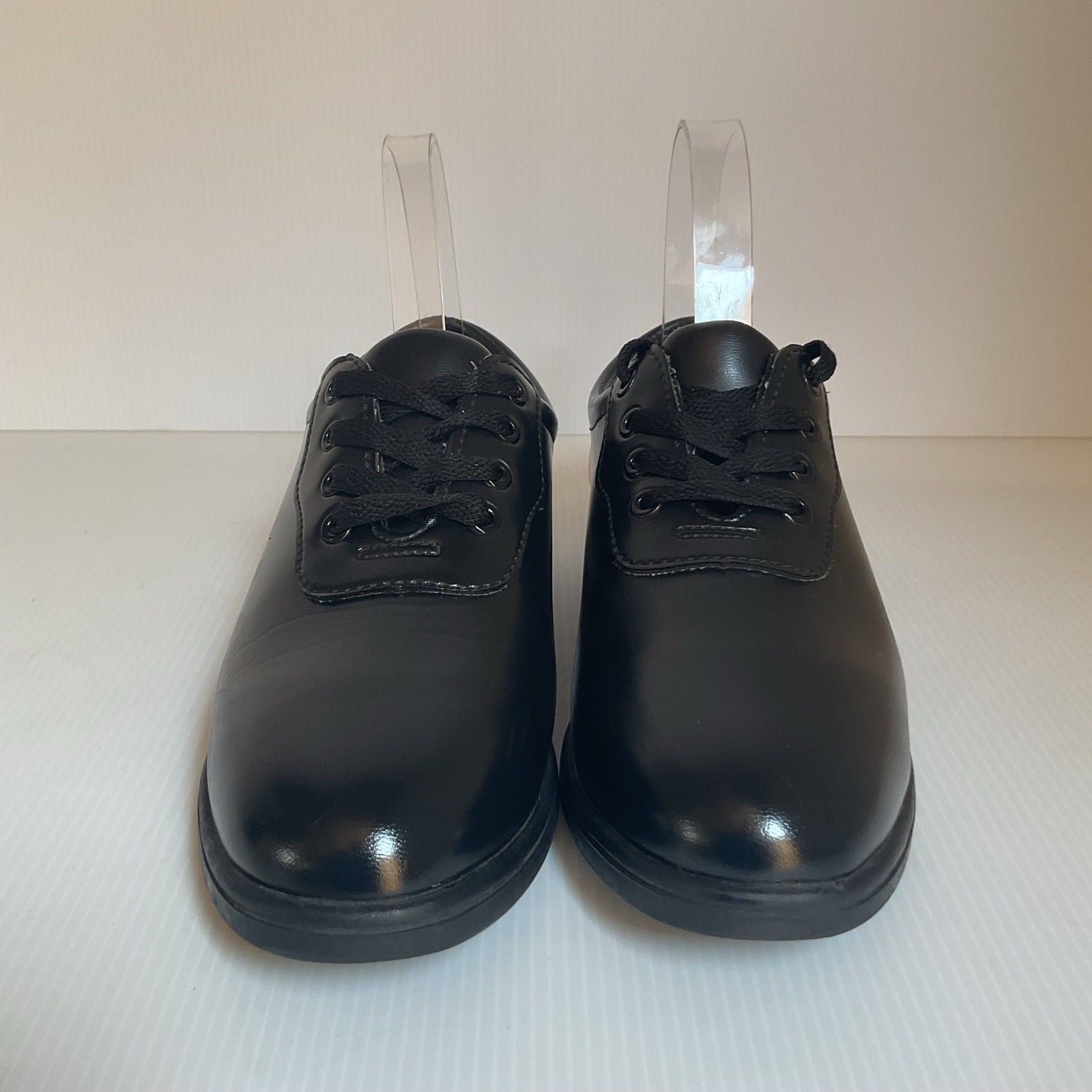 Dinkles Kids Black Dress Shoes Oxford Uniform School Shoes Size 3.5 Youth