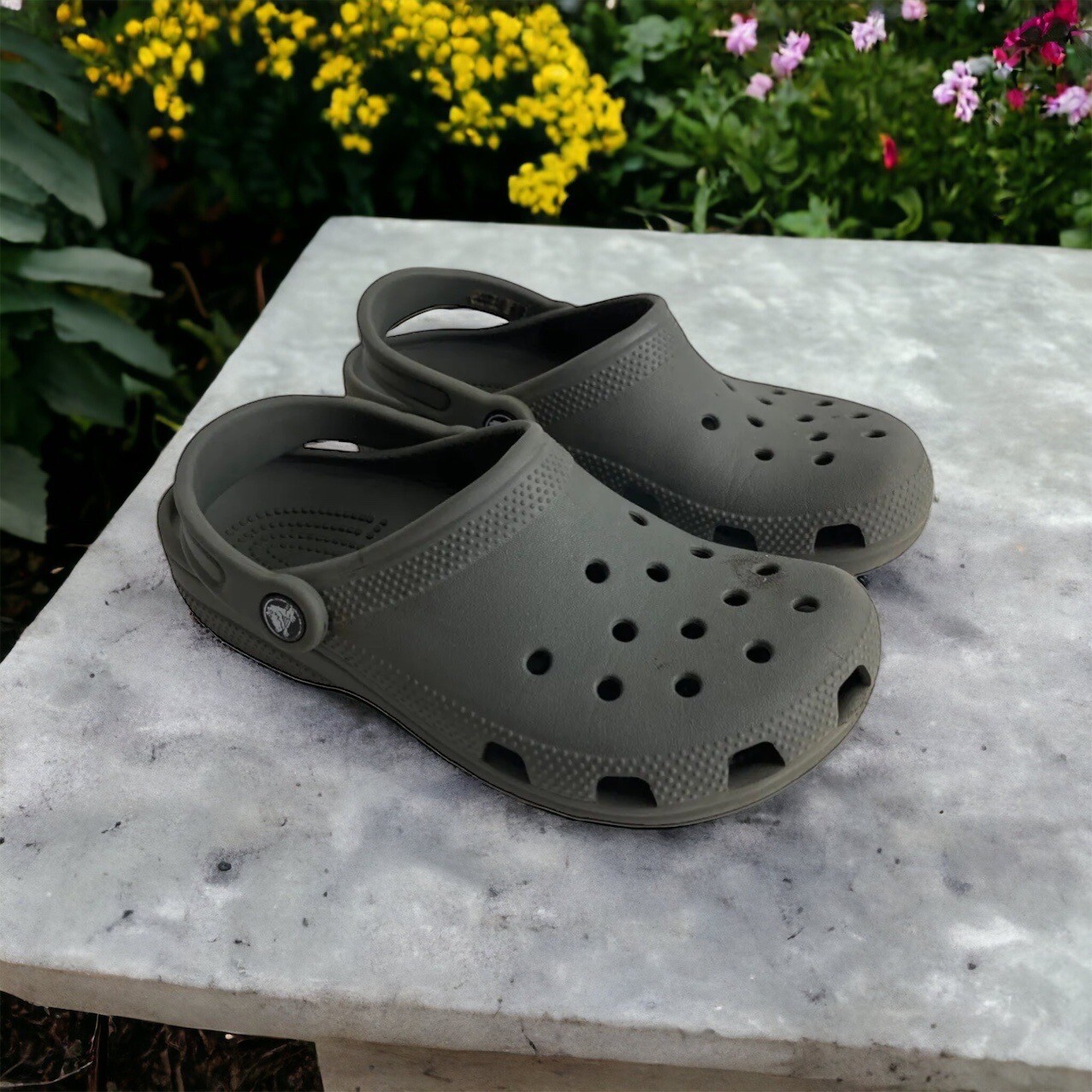 Crocs Unisex Adult Classic Clog Sandal Shoe Slate Grey Size Mens 4 Womens 6
