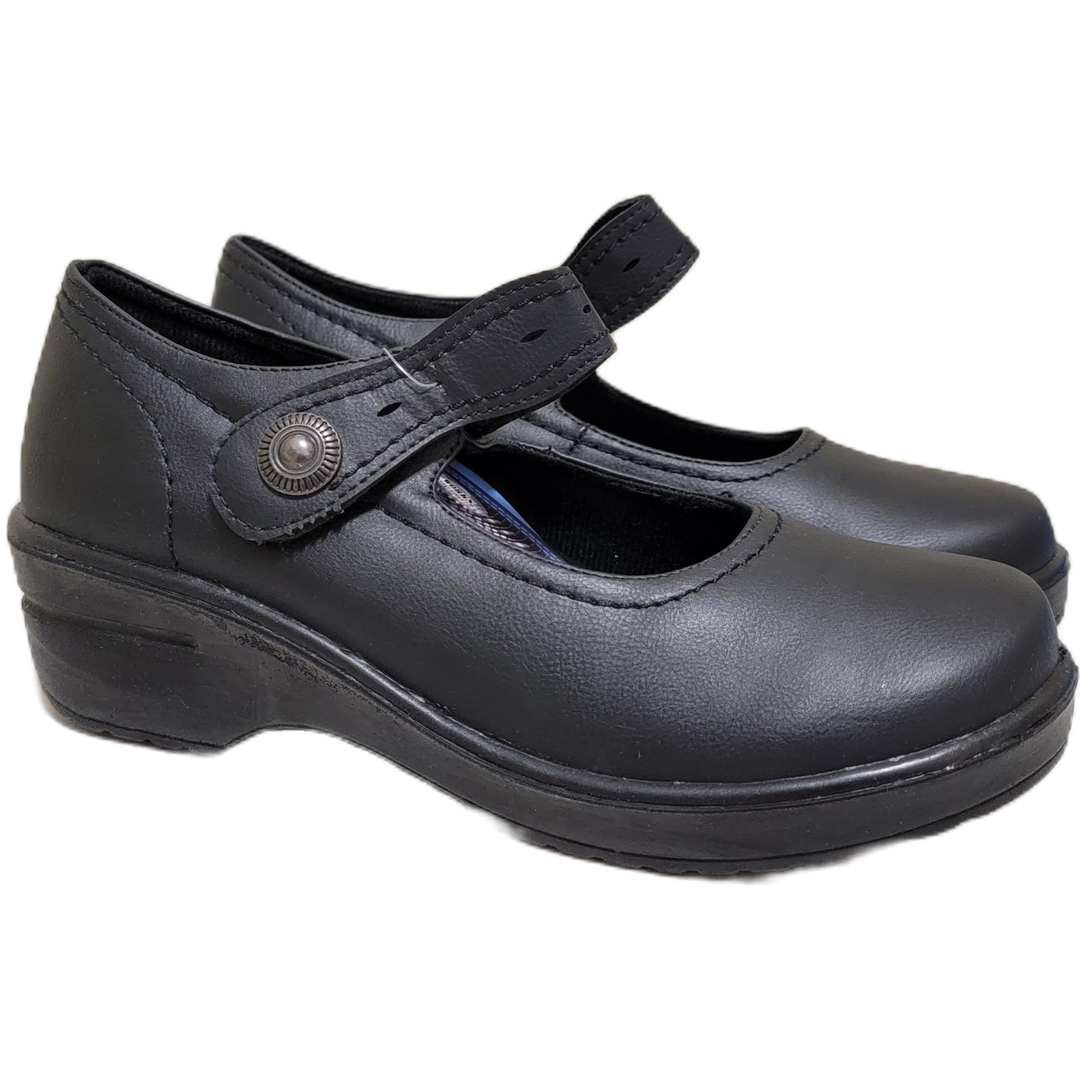 Easy Works by Easy Street Women Letsee Mary Jane Clogs Size US 8.5M Black