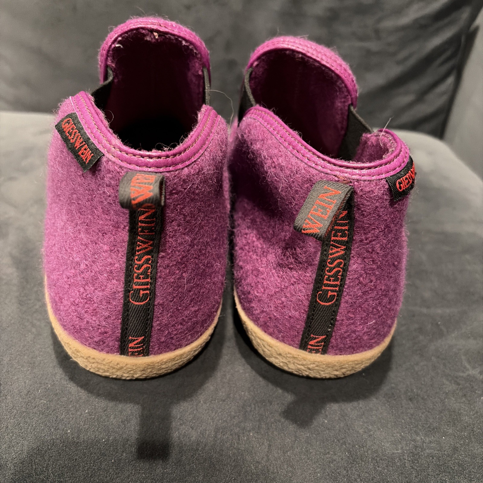 Giesswein Purple Innsbruck Wool Slippers/Loafers Sz 41 – Maximalist ~ Kidcore
