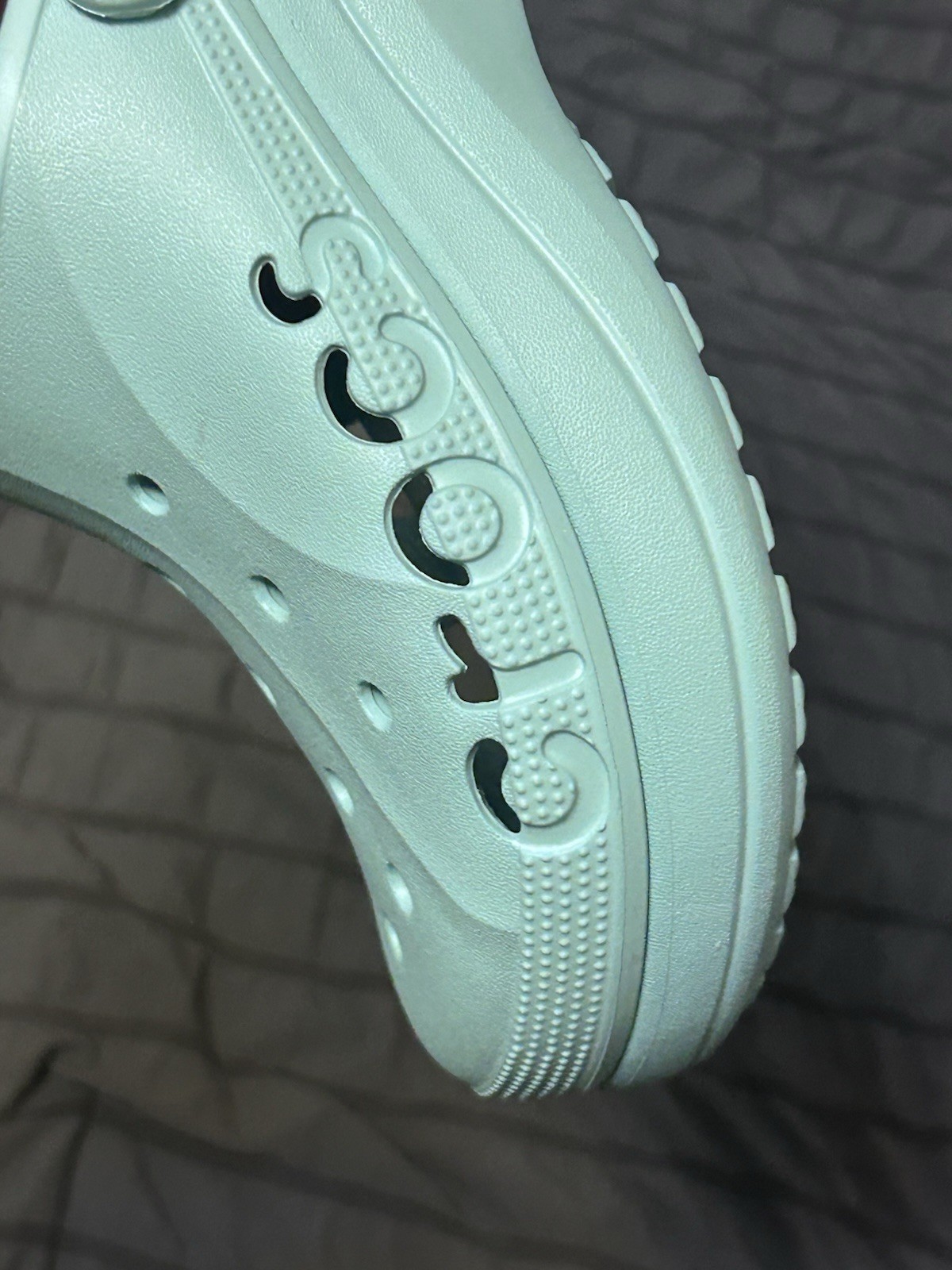 Crocs Baya Platform Clogs Seafoam Womens Sz 9 Beach Walking Park Pool Snap Back