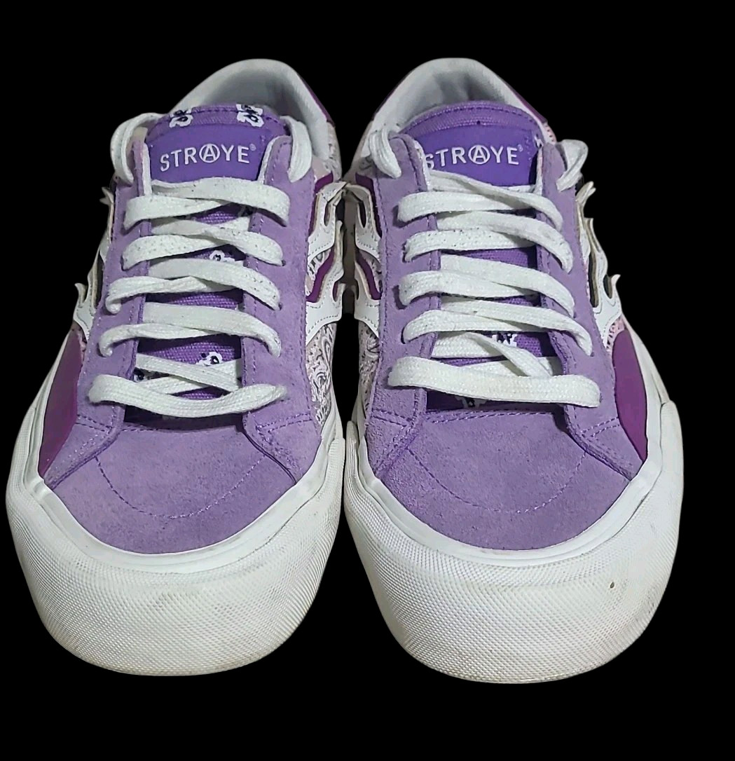 Straye Logan Mixed Rag Size 10.5 Women’s Purple Pink Skate Shoes Men’s 9