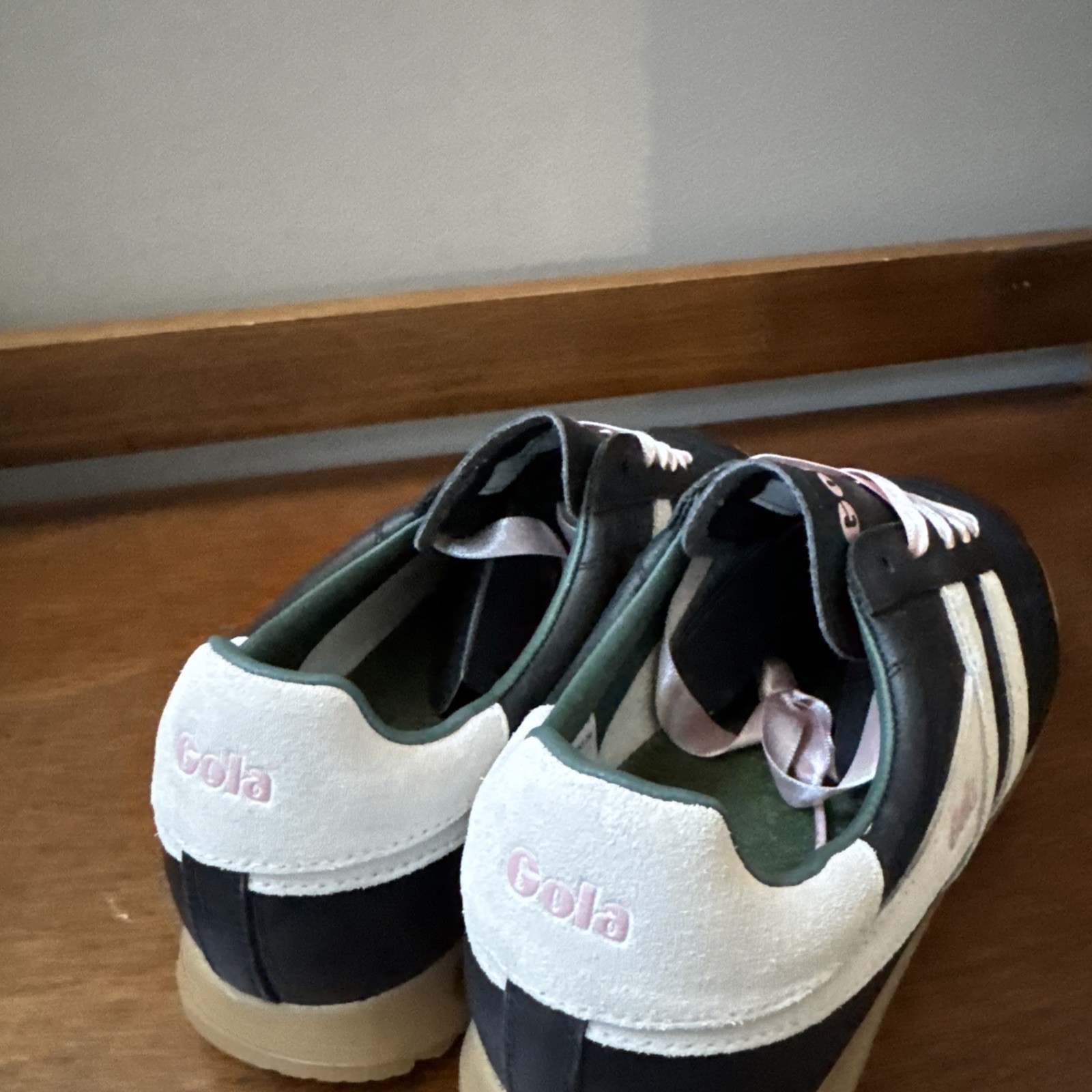 Gola x Anthopologie Stadium Quilted Sneakers Black/Pink/Green Women’s Sz 9.5 NIB