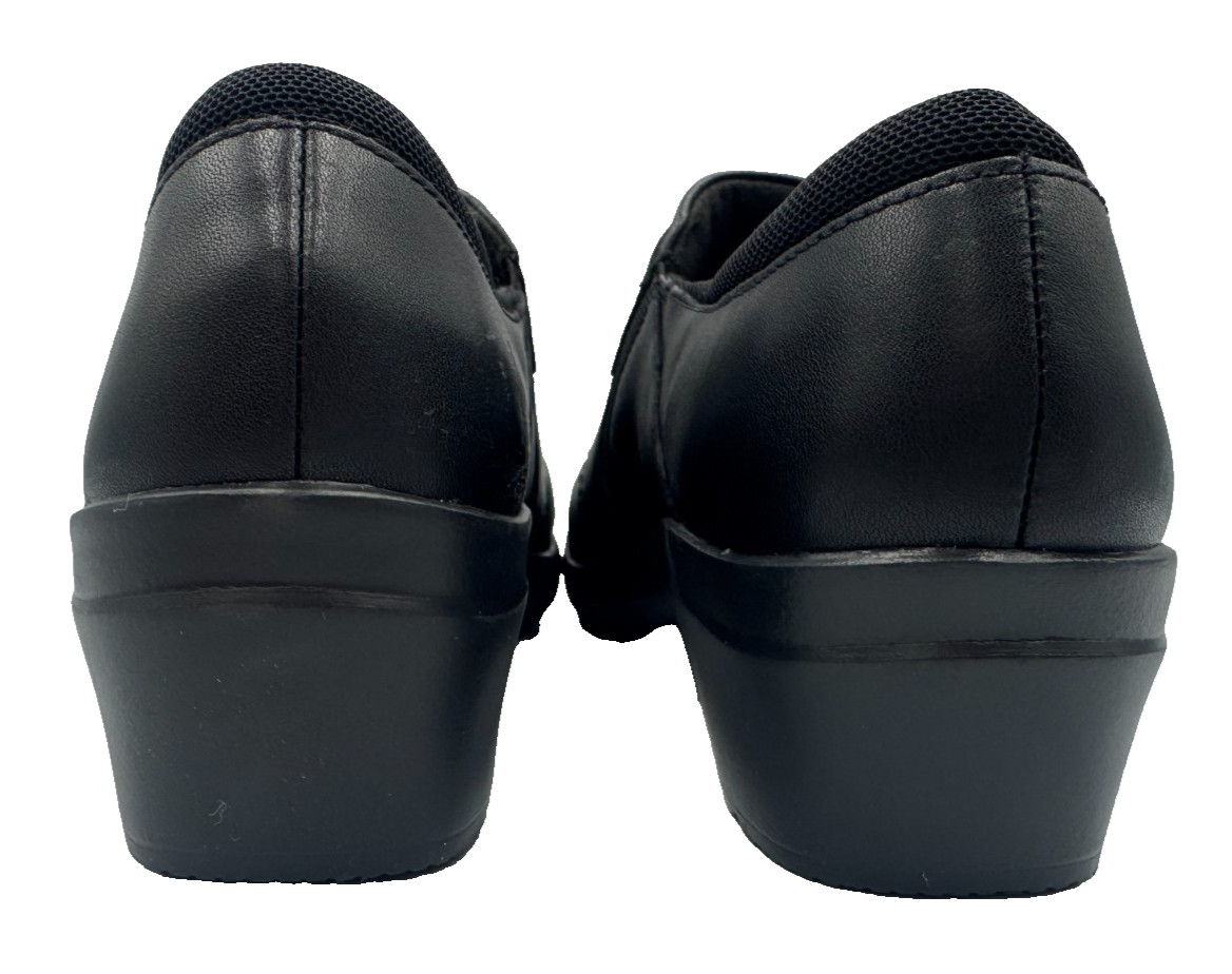 Clarks Women’s Angie Pearl Slip On Leather Comfort Loafers Black Size:8 139H