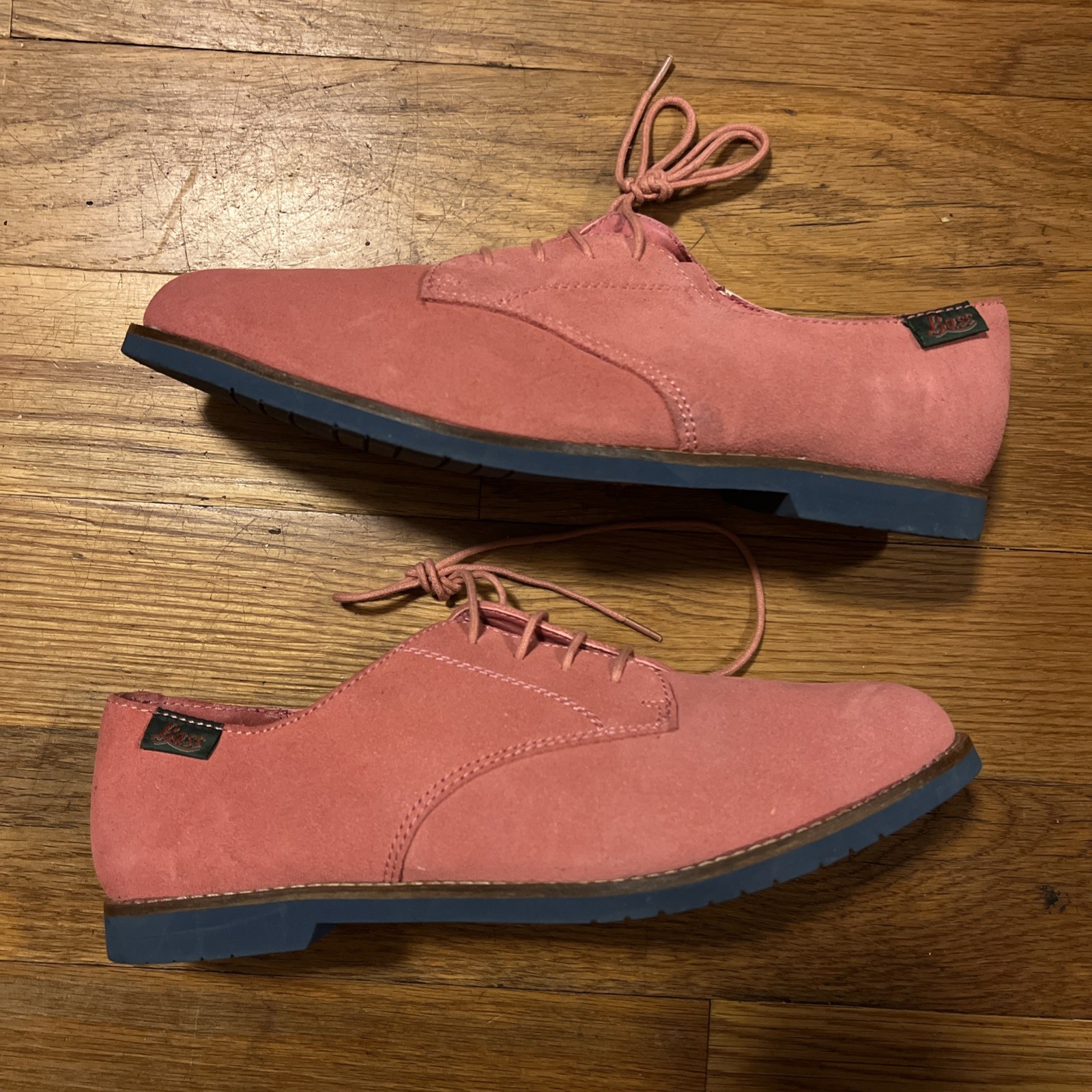 Bass Ely-2 Desert Rose Pink Oxfords Women Size 9.5 RARE!